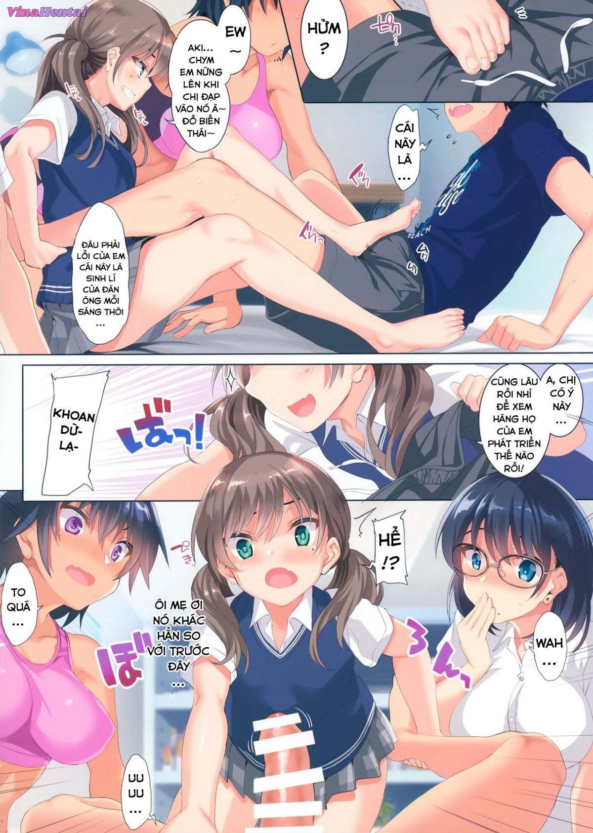 HentaiVN.net - Ảnh 10 - Hậu cung của ba chị em - Oneshot