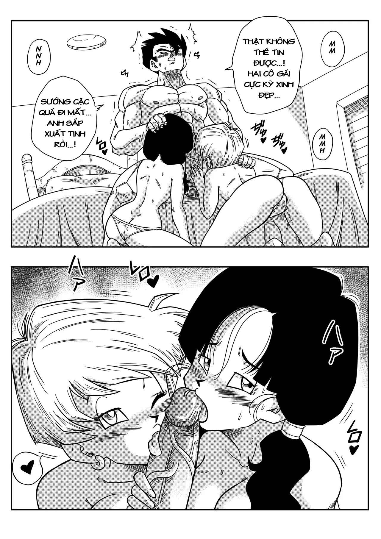 HentaiVN.net - Ảnh 10 - Cặc Hóa Siêu Xayda Đại Chiến Với Những Cái Lồn Xinh [Love Triangle Z] - Chap 2: Lại thêm một em tự đến nạp lồn (Không che)
