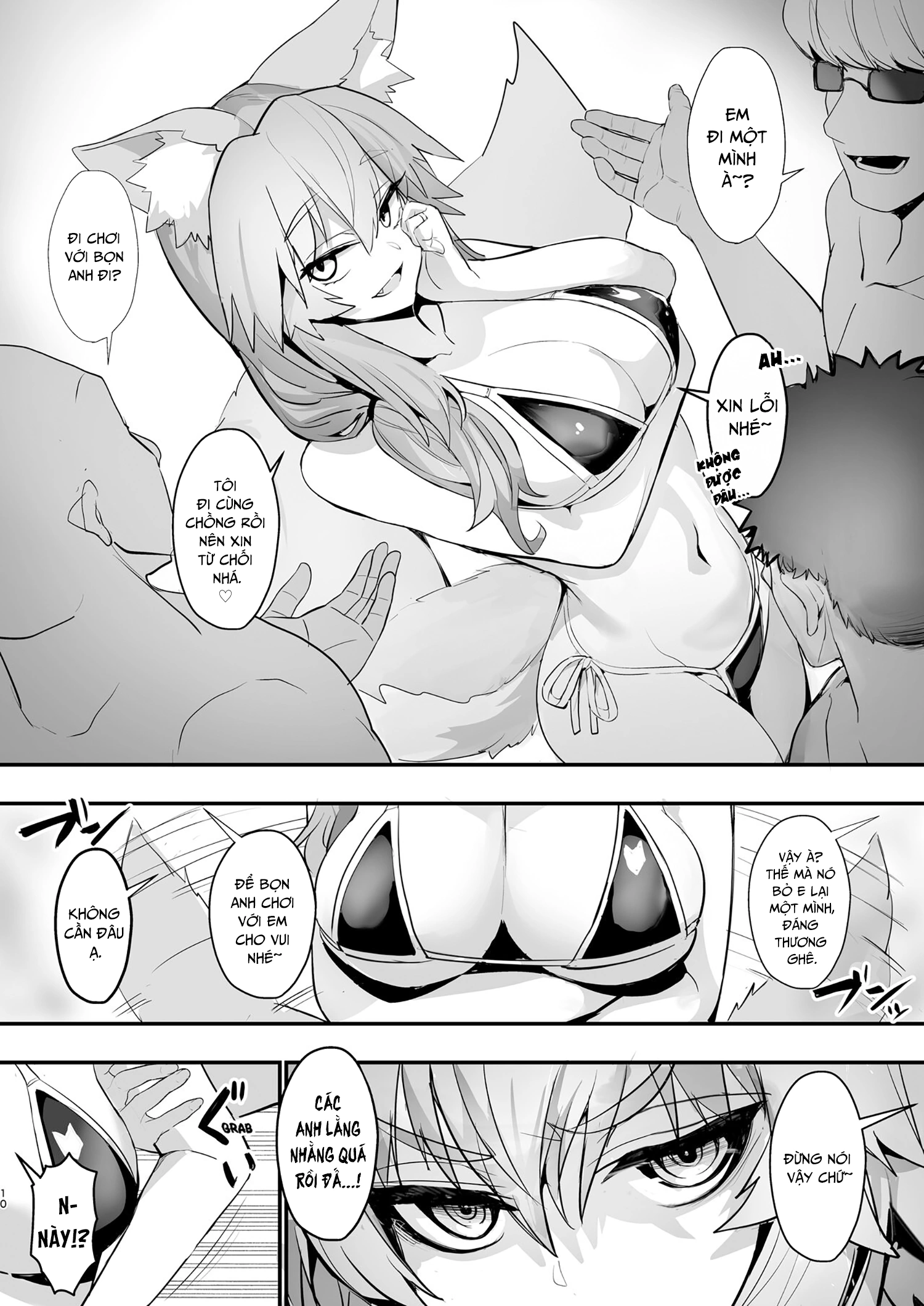 HentaiVN.net - Ảnh 11 - Buổi hẹn hò ở hồ bơi giữa mùa hè với Tamamo-chan - Oneshot