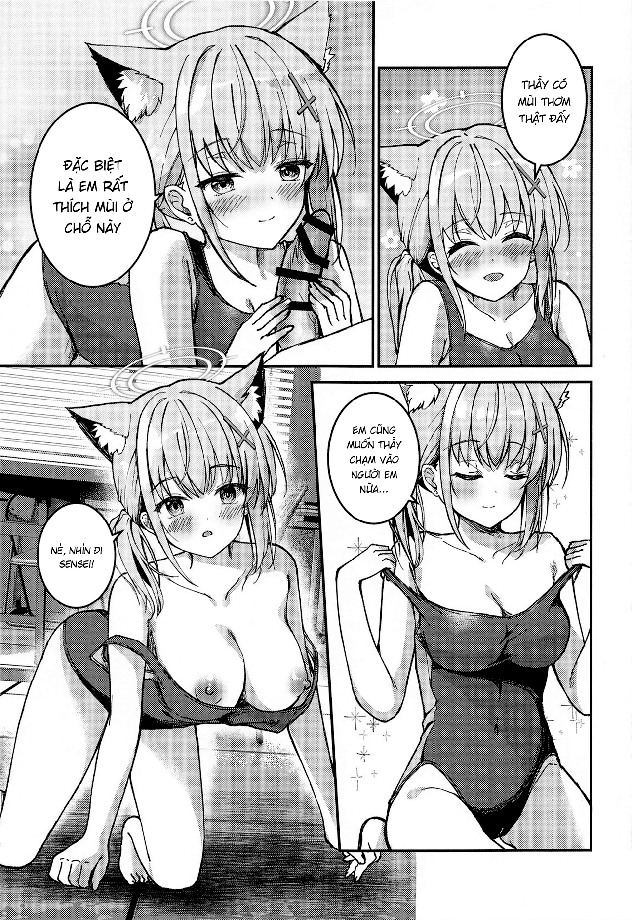 HentaiVN.net - Ảnh 11 - Mizugi Shiroko ga Sukihoudai Shite Kuru Hanashi - One shot khô dái
