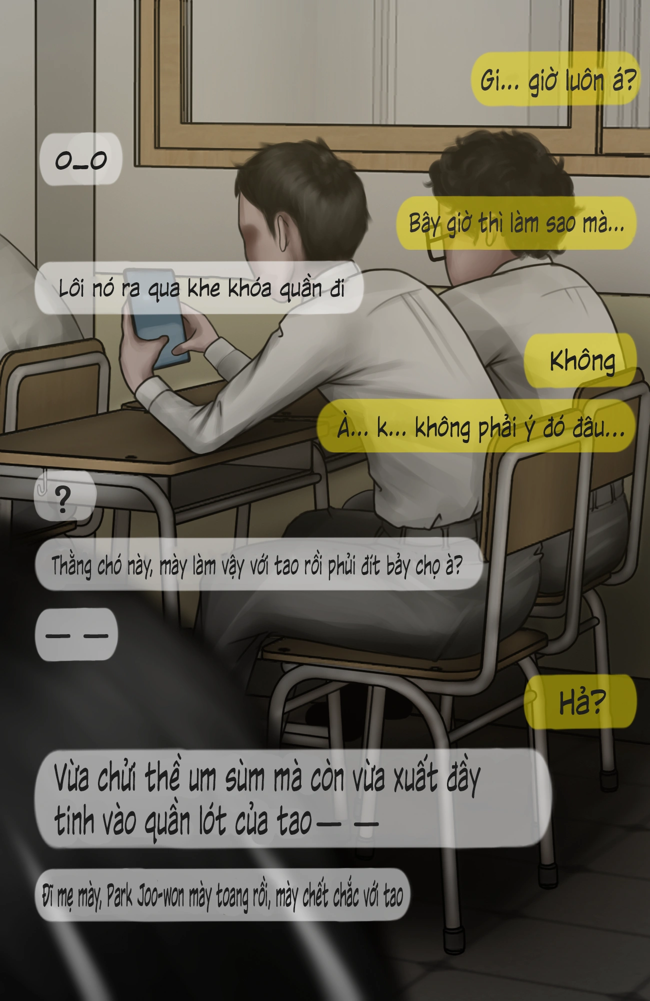 HentaiVN.net - Ảnh 10 - Gái Du Côn X Wibu Đụt Cận Trĩ - Chap 2