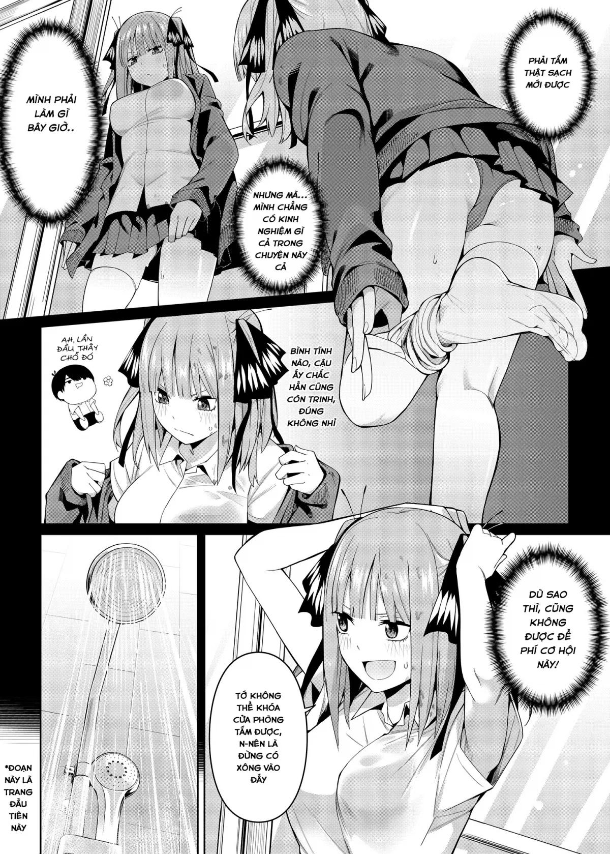 HentaiVN.net - Ảnh 10 - Nibun no Yuudou (Gotoubun no Hanayome) [Half Seduction] - Oneshot