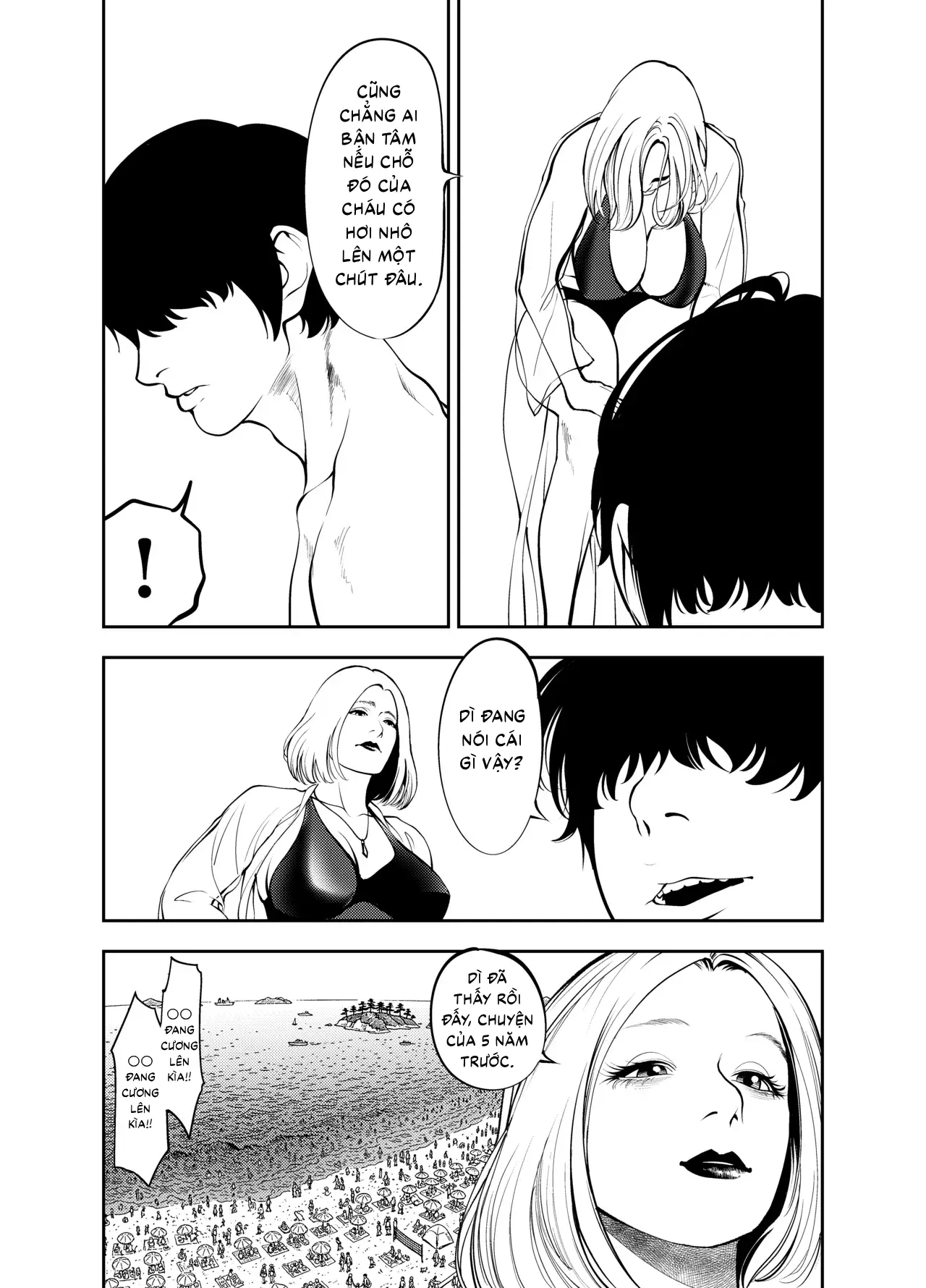 HentaiVN.net - Ảnh 11 - Ở nhà nghỉ bãi biển cùng dì - Oneshot