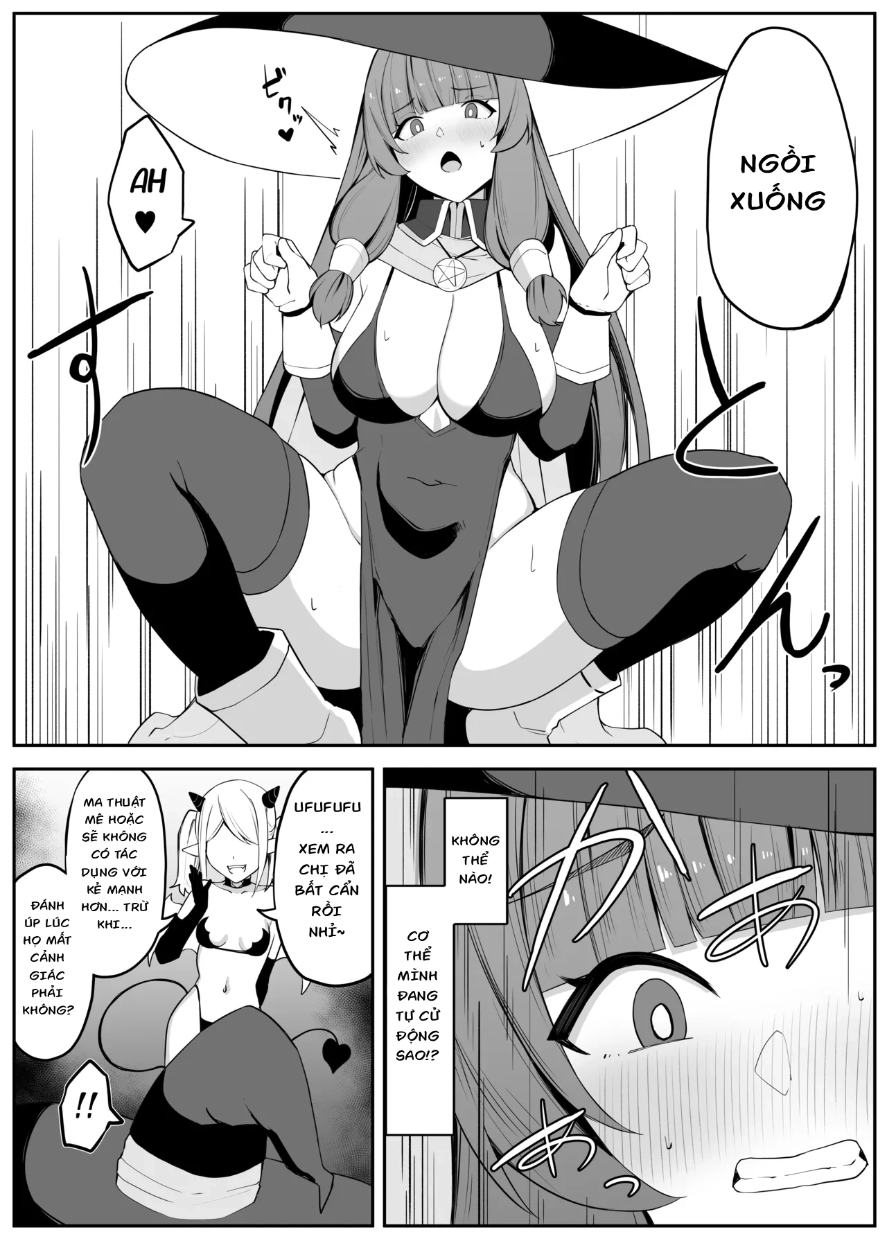 HentaiVN.net - Ảnh 10 - Câu chuyện về nữ phù thủy mạnh nhất bị một succubus mê hoặc và đánh bại. - Oneshot