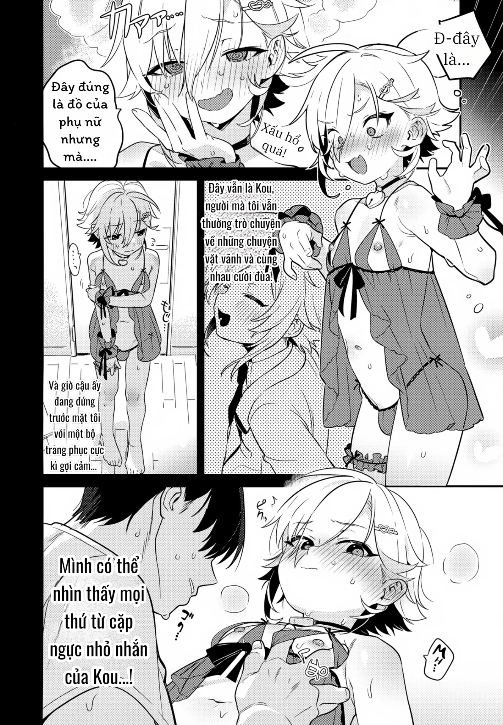 HentaiVN.net - Ảnh 5 - (Cr-R)] Kou! Kyou wa Kanojo ni Natte do Sukebe Shitagi de SEX Suru Tte Itta yo na!? (Uzuki Kou) - Oneshot