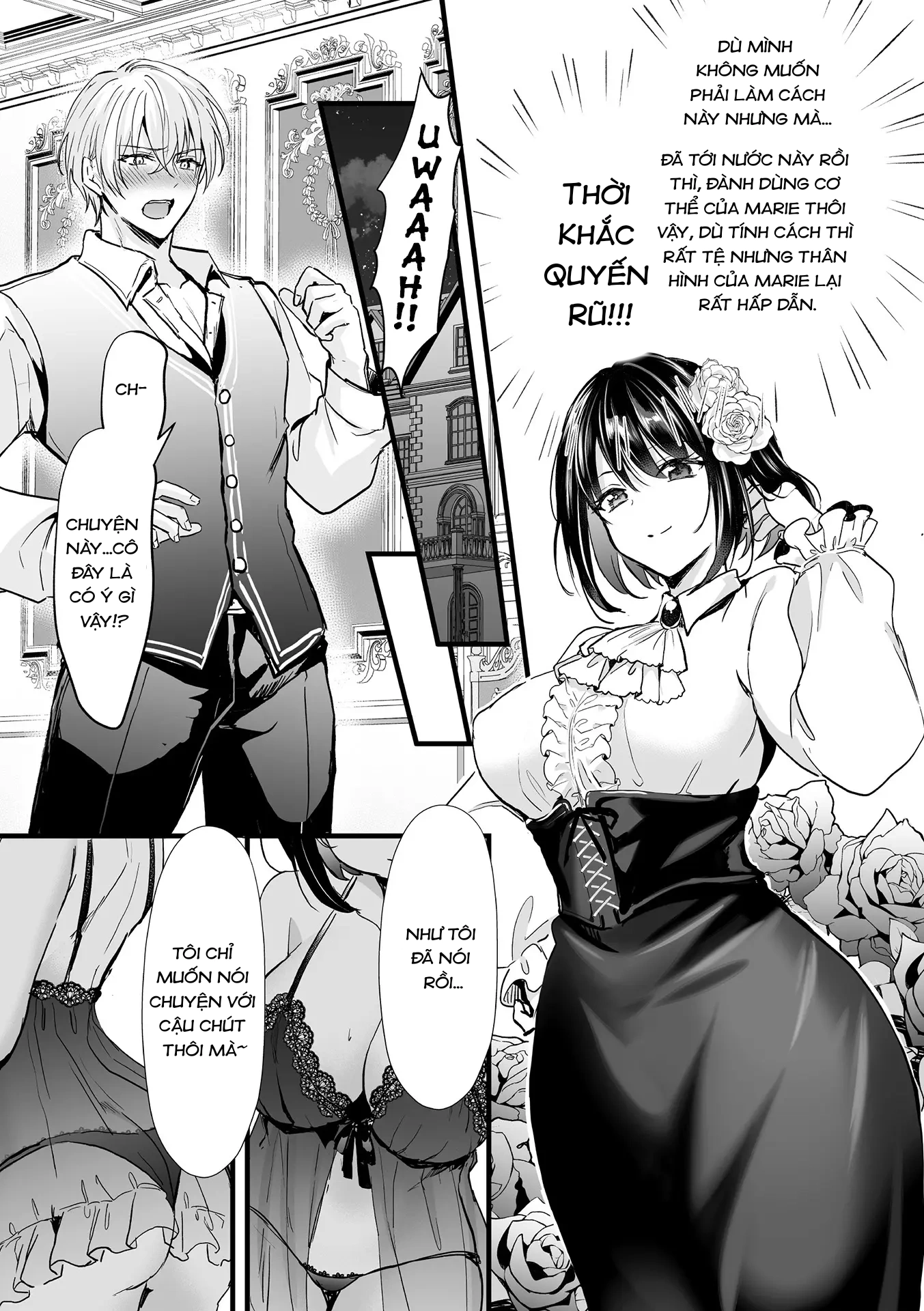 HentaiVN.net - Ảnh 15 - Akuyaku Reijou ni Natta Ore wa Otouto Wo Kanraku Shina Kereba Ikenai - Oneshot