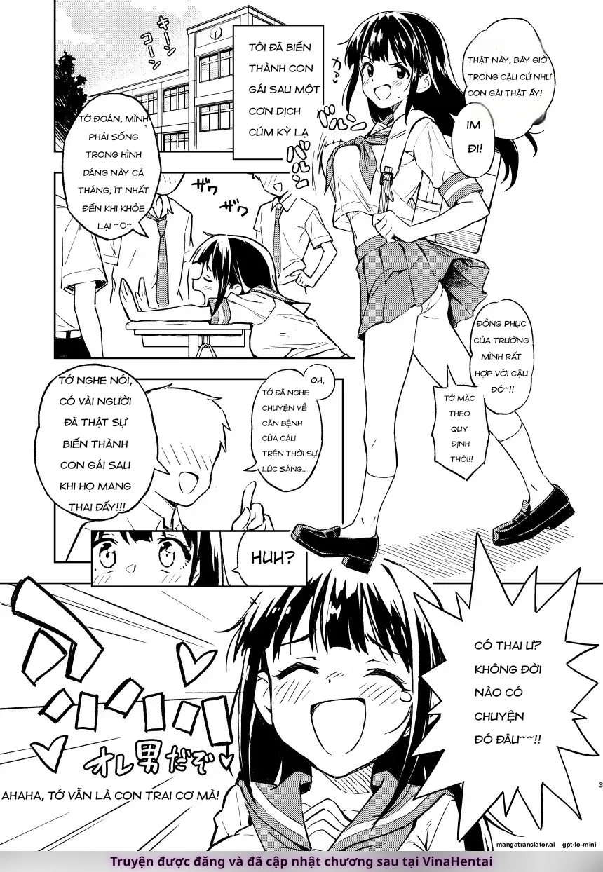 HentaiVN.net - Ảnh 3 - Miễn Là Tôi Không Có Thai Trong 1 Tháng, Tôi Sẽ Trở Lại Là Con Trai! - Chap 1