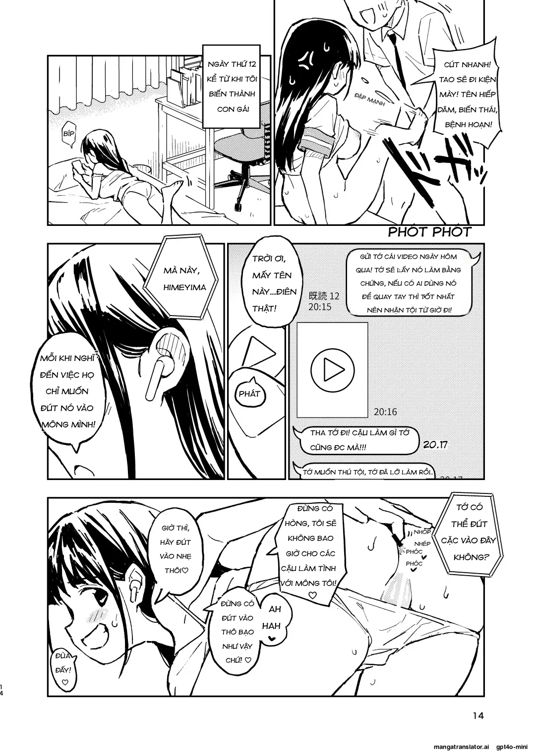 HentaiVN.net - Ảnh 15 - Miễn Là Tôi Không Có Thai Trong 1 Tháng, Tôi Sẽ Trở Lại Là Con Trai! - Chap 2