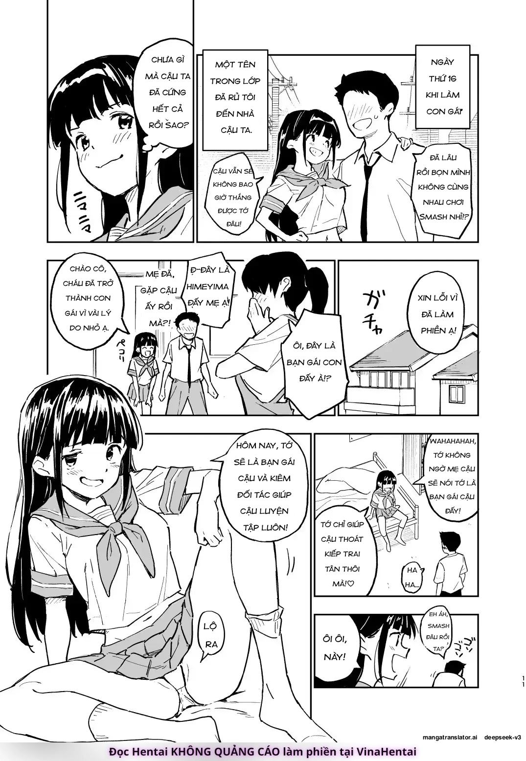 HentaiVN.net - Ảnh 11 - Miễn Là Tôi Không Có Thai Trong 1 Tháng, Tôi Sẽ Trở Lại Là Con Trai! - Chap 3