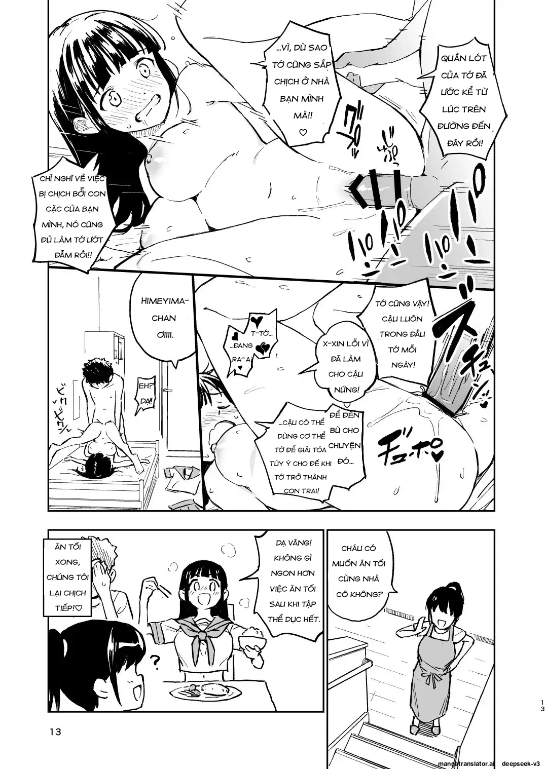 HentaiVN.net - Ảnh 13 - Miễn Là Tôi Không Có Thai Trong 1 Tháng, Tôi Sẽ Trở Lại Là Con Trai! - Chap 3