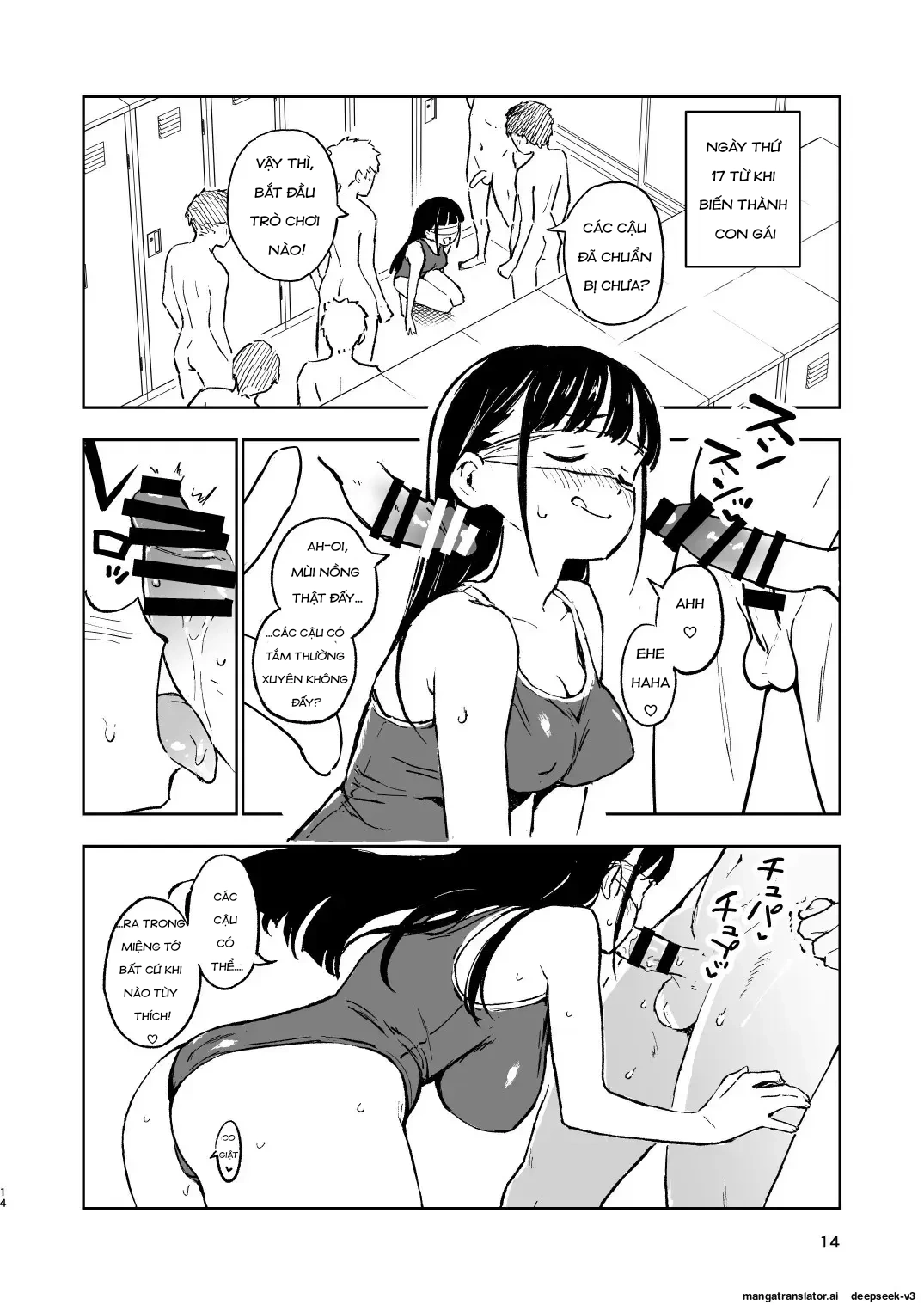 HentaiVN.net - Ảnh 14 - Miễn Là Tôi Không Có Thai Trong 1 Tháng, Tôi Sẽ Trở Lại Là Con Trai! - Chap 3