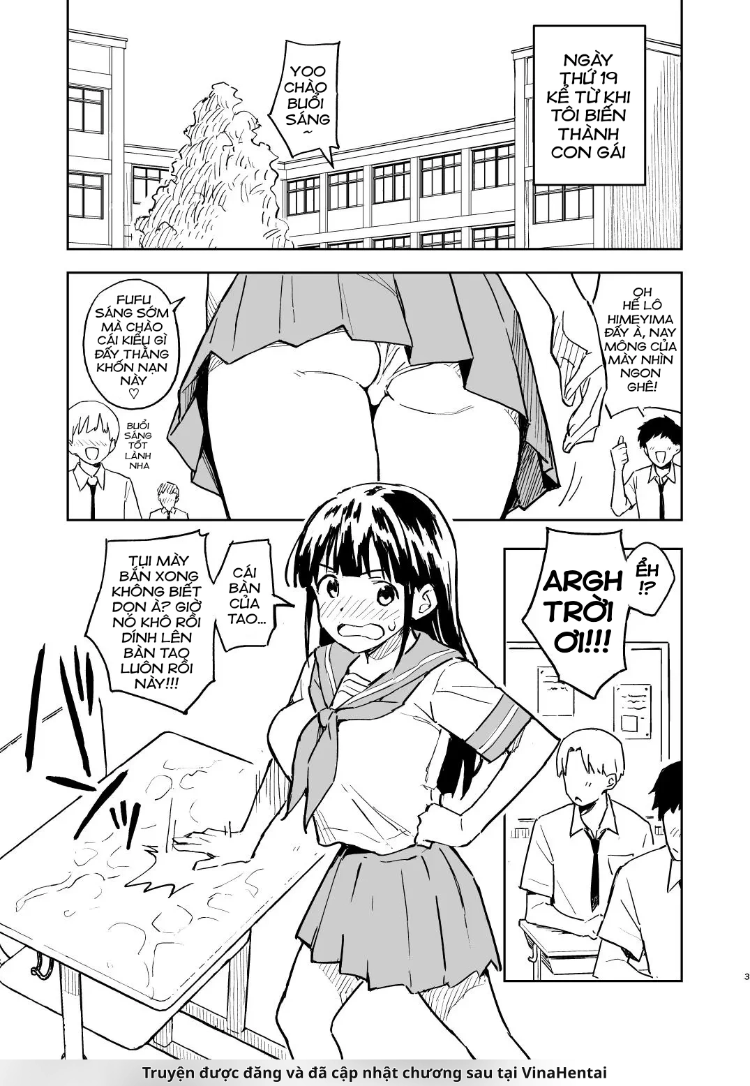 HentaiVN.net - Ảnh 3 - Miễn Là Tôi Không Có Thai Trong 1 Tháng, Tôi Sẽ Trở Lại Là Con Trai! - Chap 4