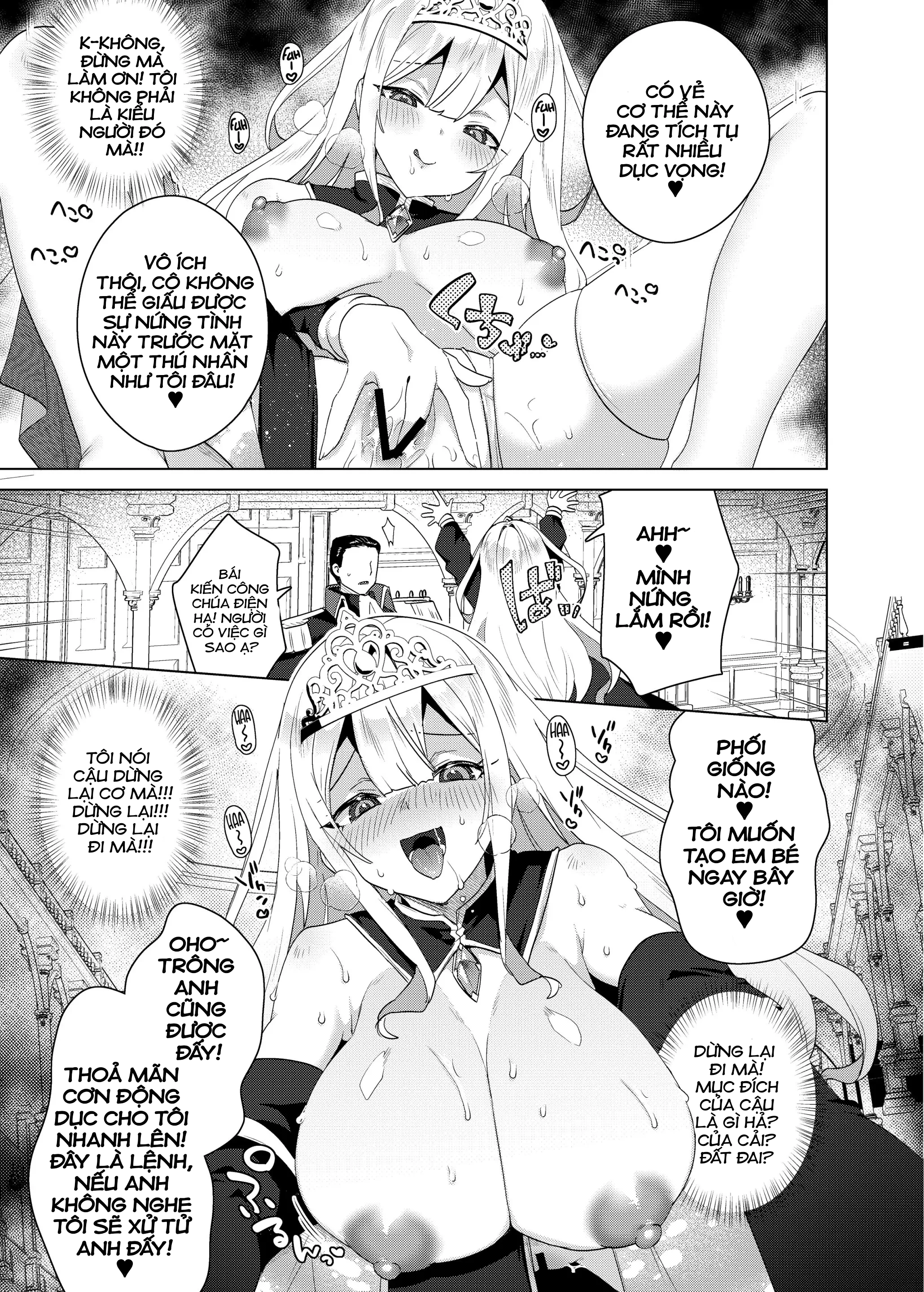 HentaiVN.net - Ảnh 3 - The Princess in Heat Possessed by a Slave Boy - Oneshot