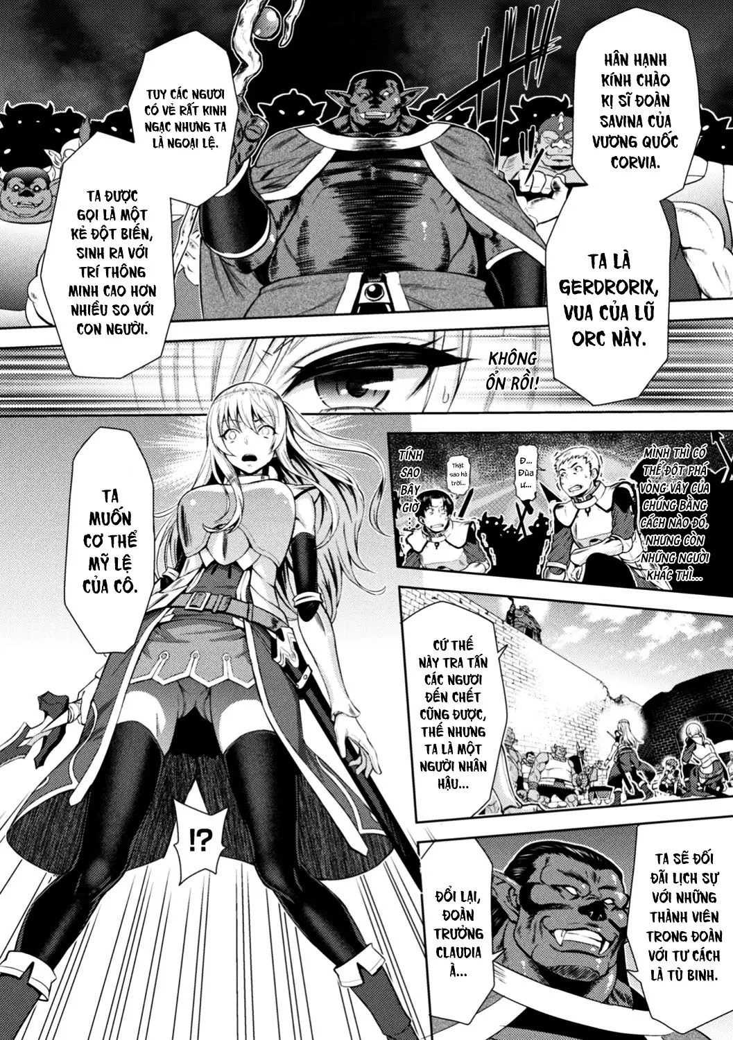 HentaiVN.net - Ảnh 9 - Erona ~The Fall Of A Beautiful Knight Cursed With The Lewd Mark Of An Orc~ - Chap 1