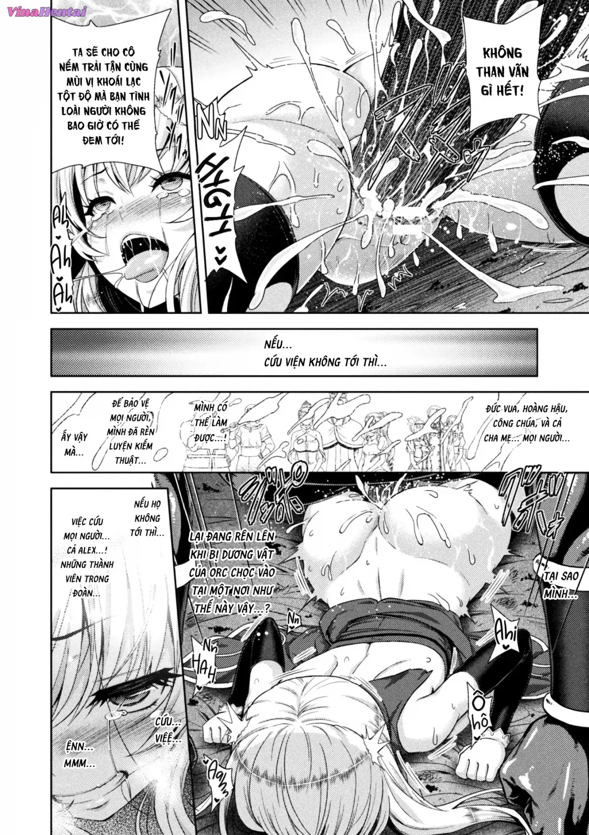 HentaiVN.net - Ảnh 17 - Erona ~The Fall Of A Beautiful Knight Cursed With The Lewd Mark Of An Orc~ - Chap 2