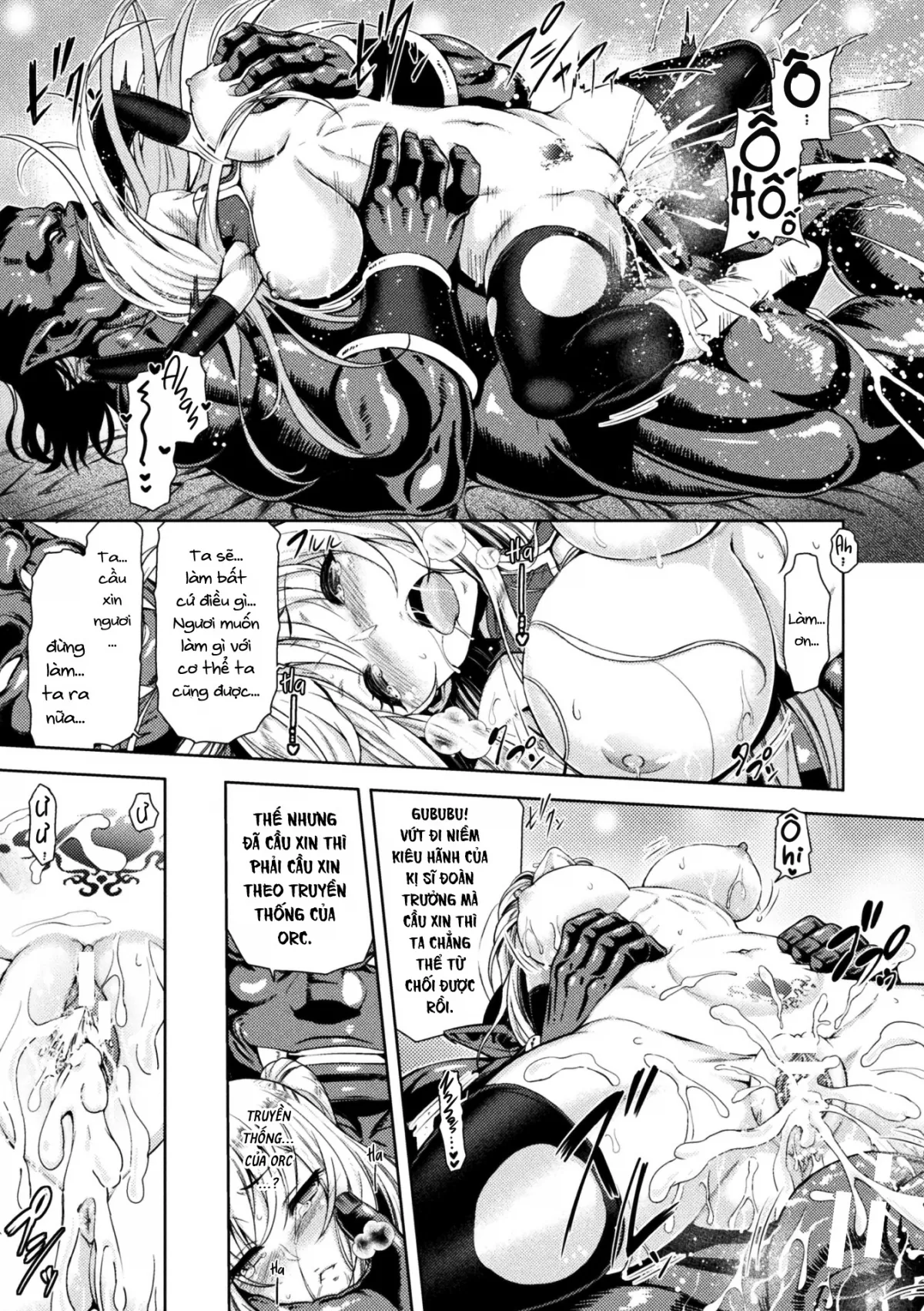 HentaiVN.net - Ảnh 24 - Erona ~The Fall Of A Beautiful Knight Cursed With The Lewd Mark Of An Orc~ - Chap 2