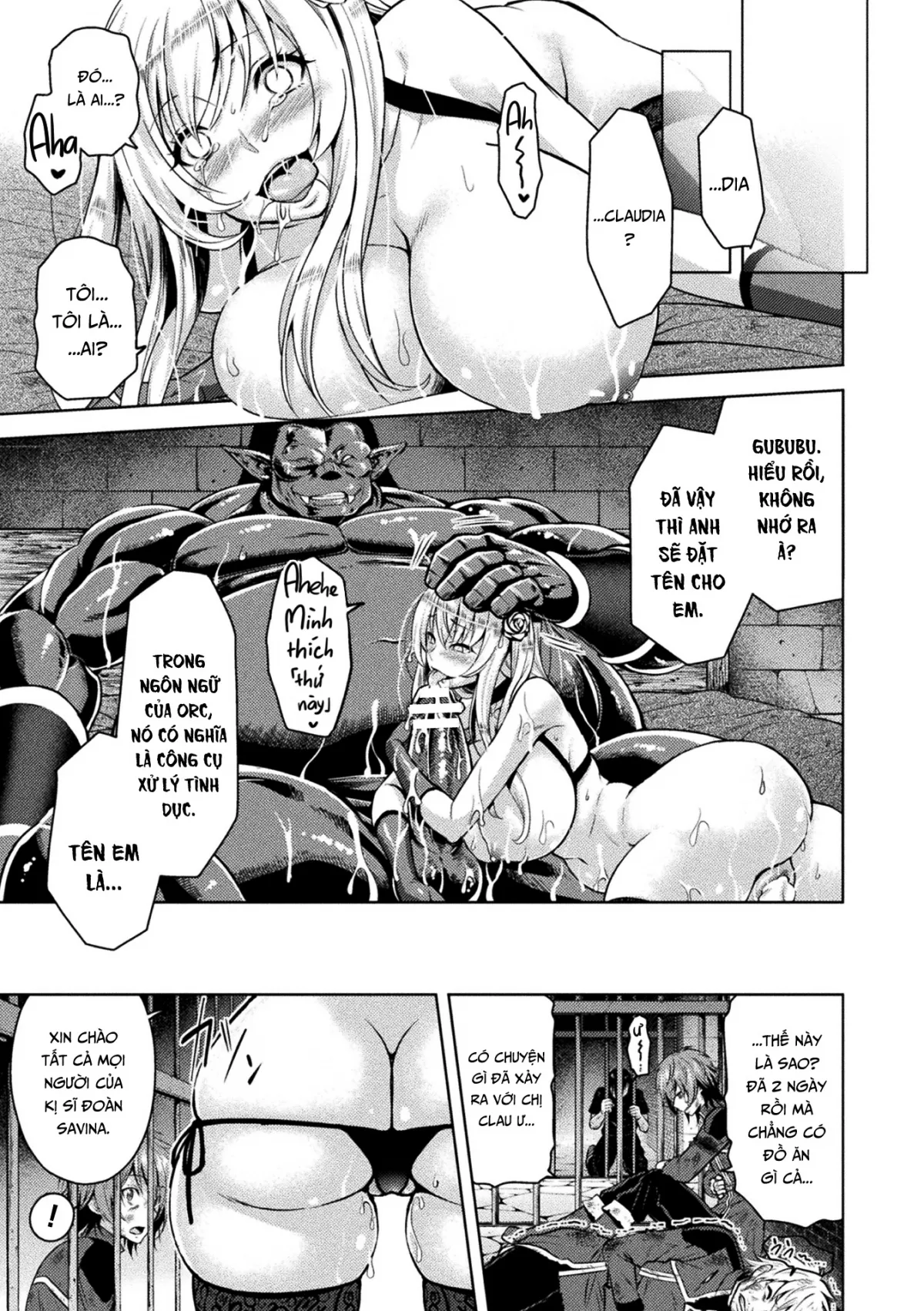 HentaiVN.net - Ảnh 26 - Erona ~The Fall Of A Beautiful Knight Cursed With The Lewd Mark Of An Orc~ - Chap 3
