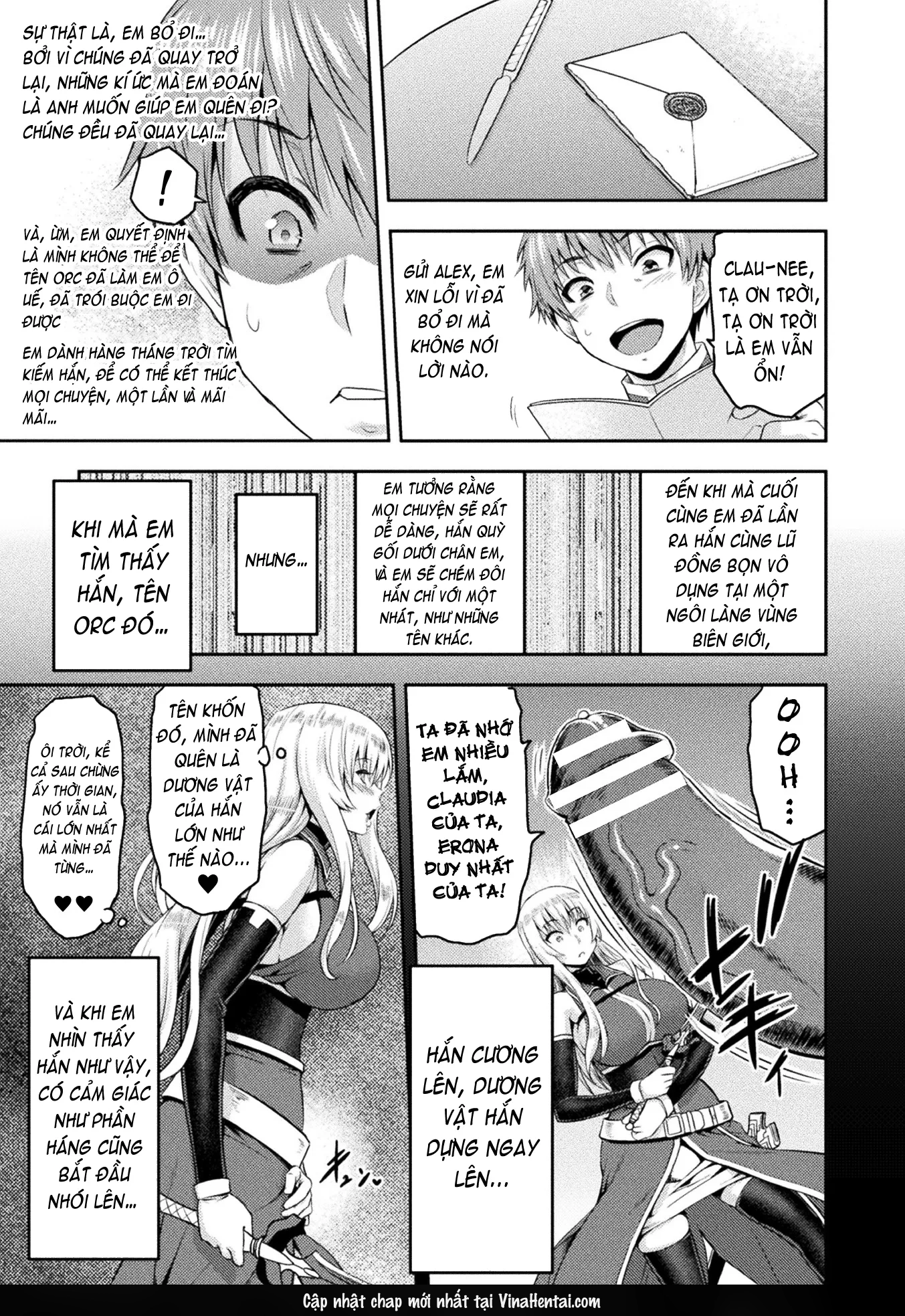 HentaiVN.net - Ảnh 4 - Erona ~The Fall Of A Beautiful Knight Cursed With The Lewd Mark Of An Orc~ - Chap 7-End
