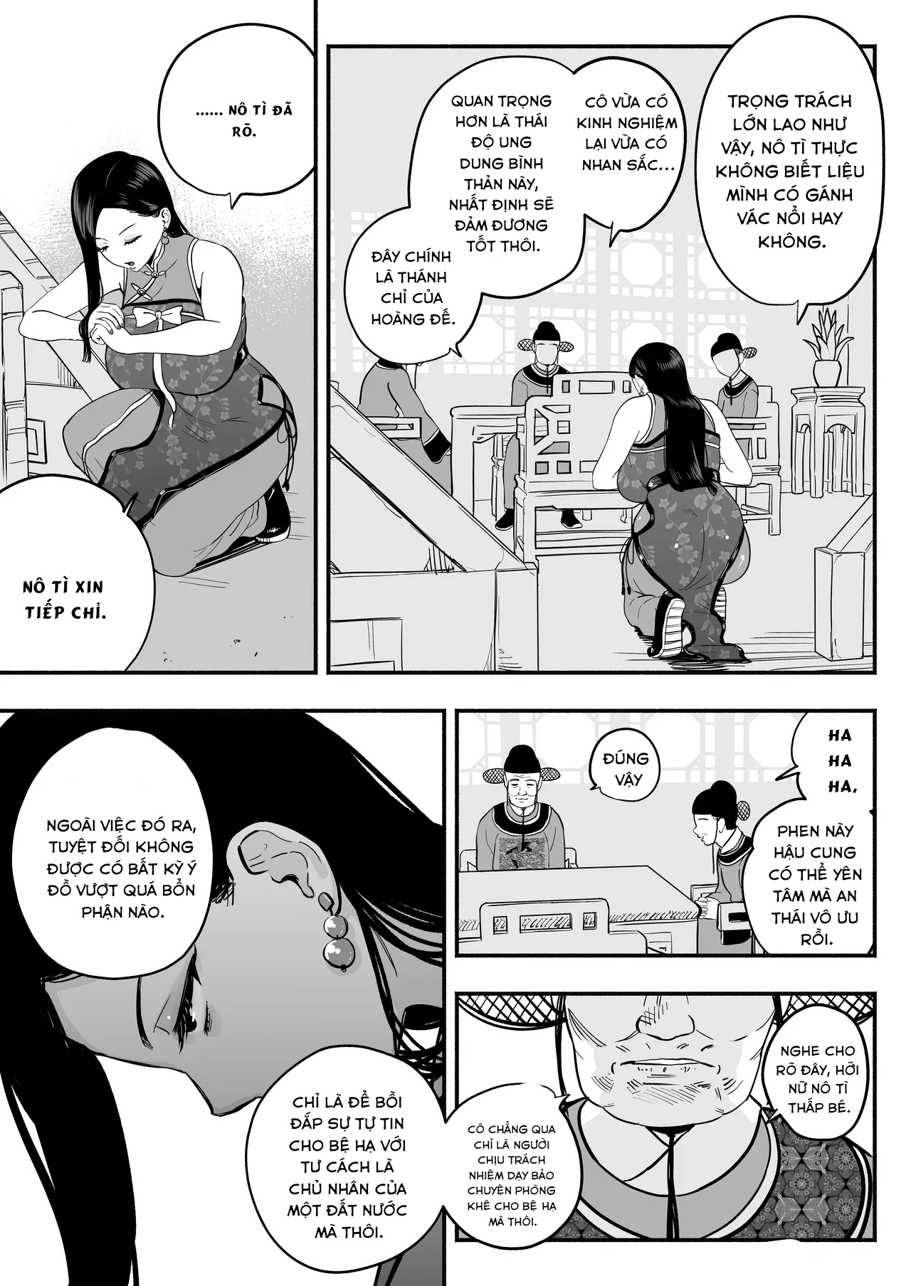 HentaiVN.net - Ảnh 15 - Koutei no Shinanyaku -Cool na Kyuujo no Fudeoroshi Kozukuri Shidou- - Oneshot