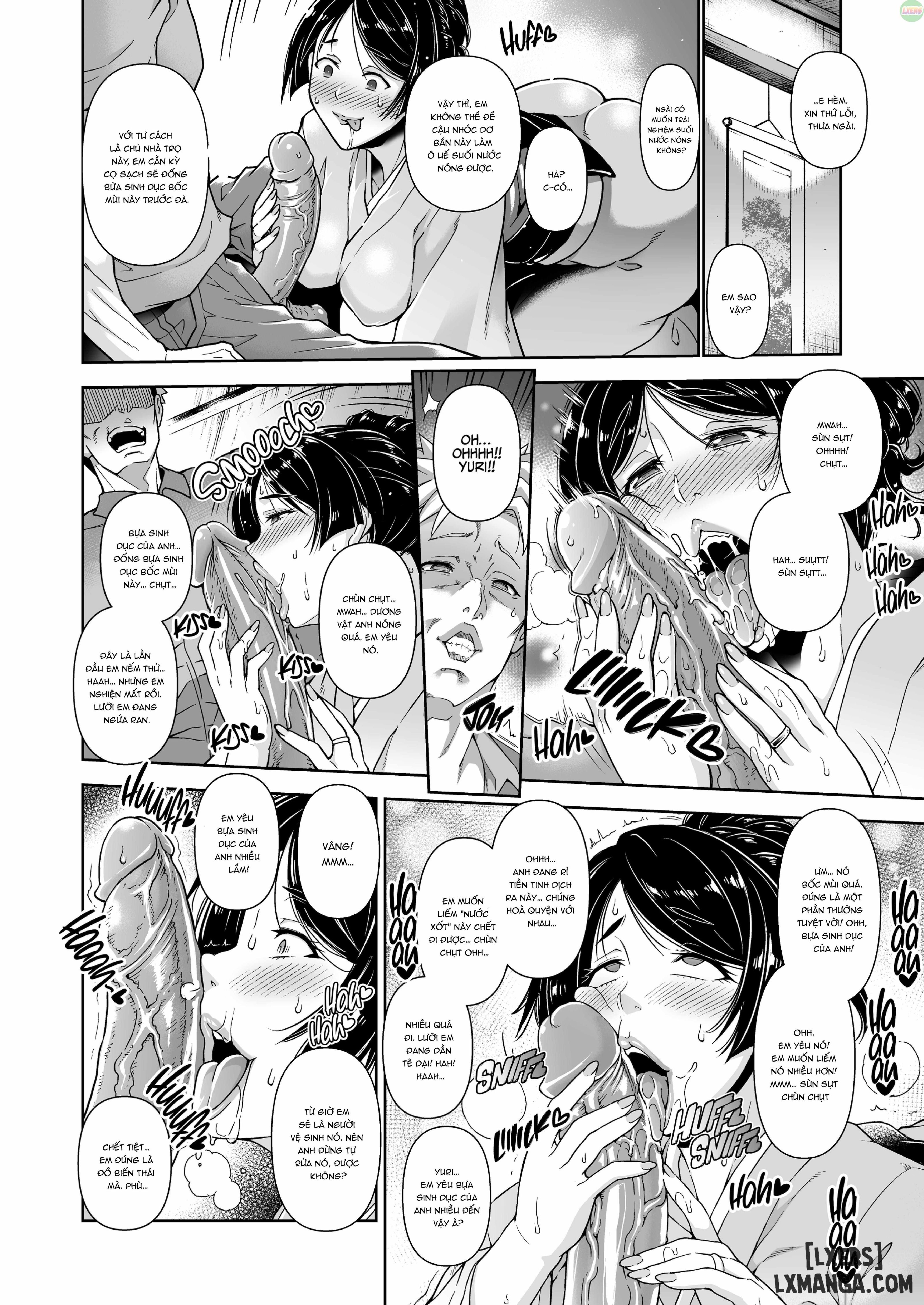 HentaiVN.net - Ảnh 7 - Bà Chủ Suối Nước Nóng Là Kẻ Nghiện Sex Không Biết Xấu Hổ - Chap 1