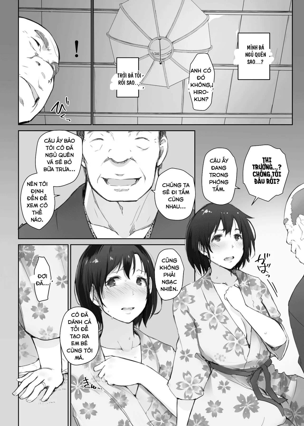 HentaiVN.net - Ảnh 10 - Hitozuma To NTR Chounai Ryokou -Futsukame - Oneshot