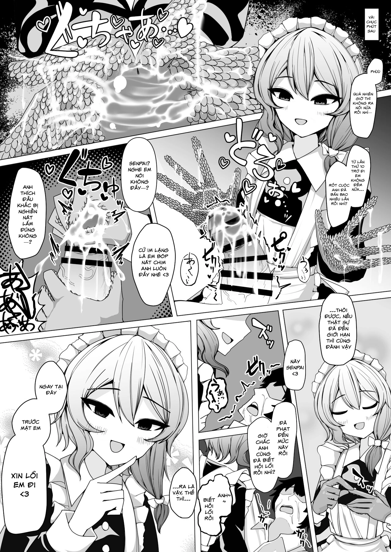 HentaiVN.net - Ảnh 10 - Tôi bị cô hầu gái vắt kiệt cho đến ngất - Oneshot
