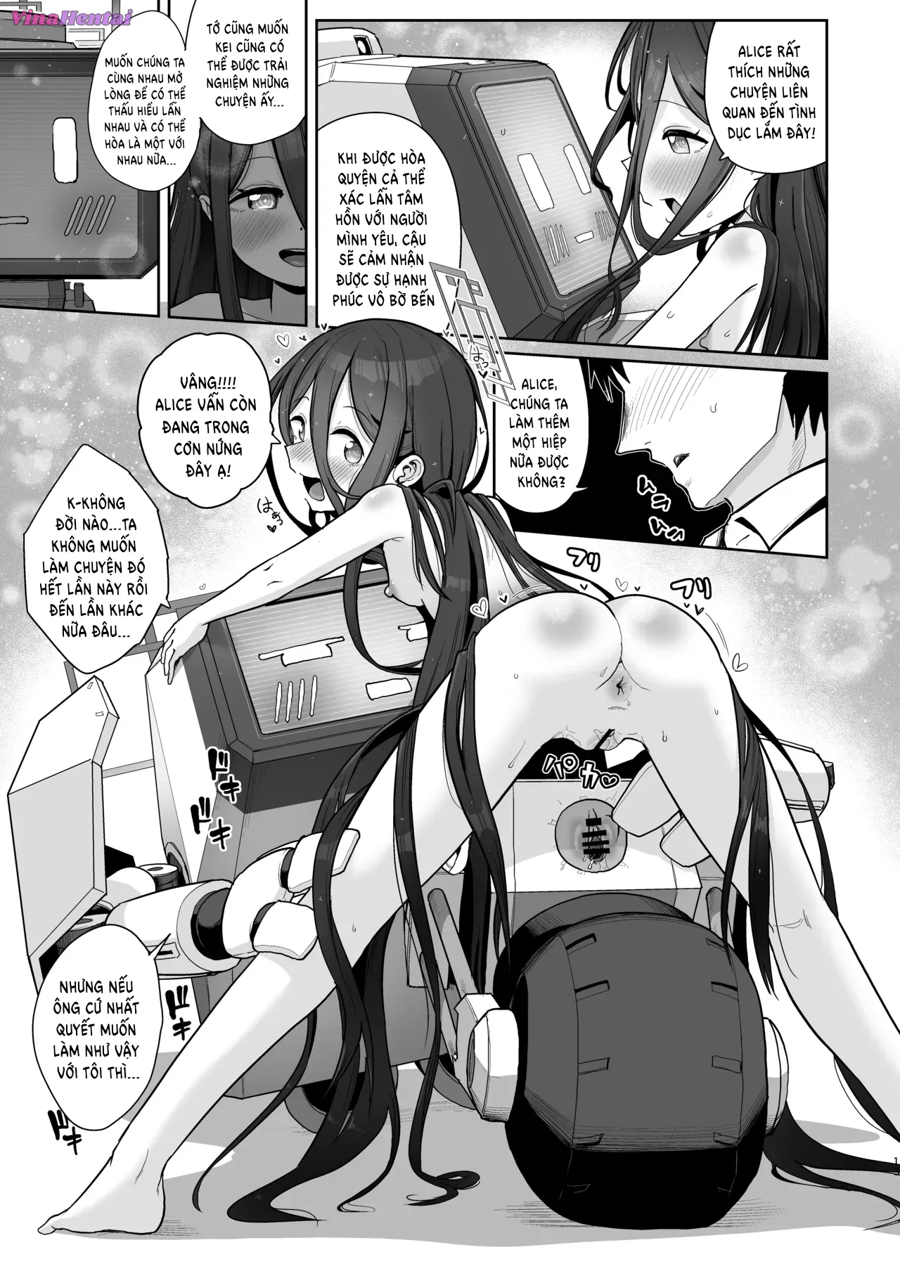 HentaiVN.net - Ảnh 12 - Alice & Kei, Thăng hoa đến cực hạng - Threesome 2 con robot 🤖