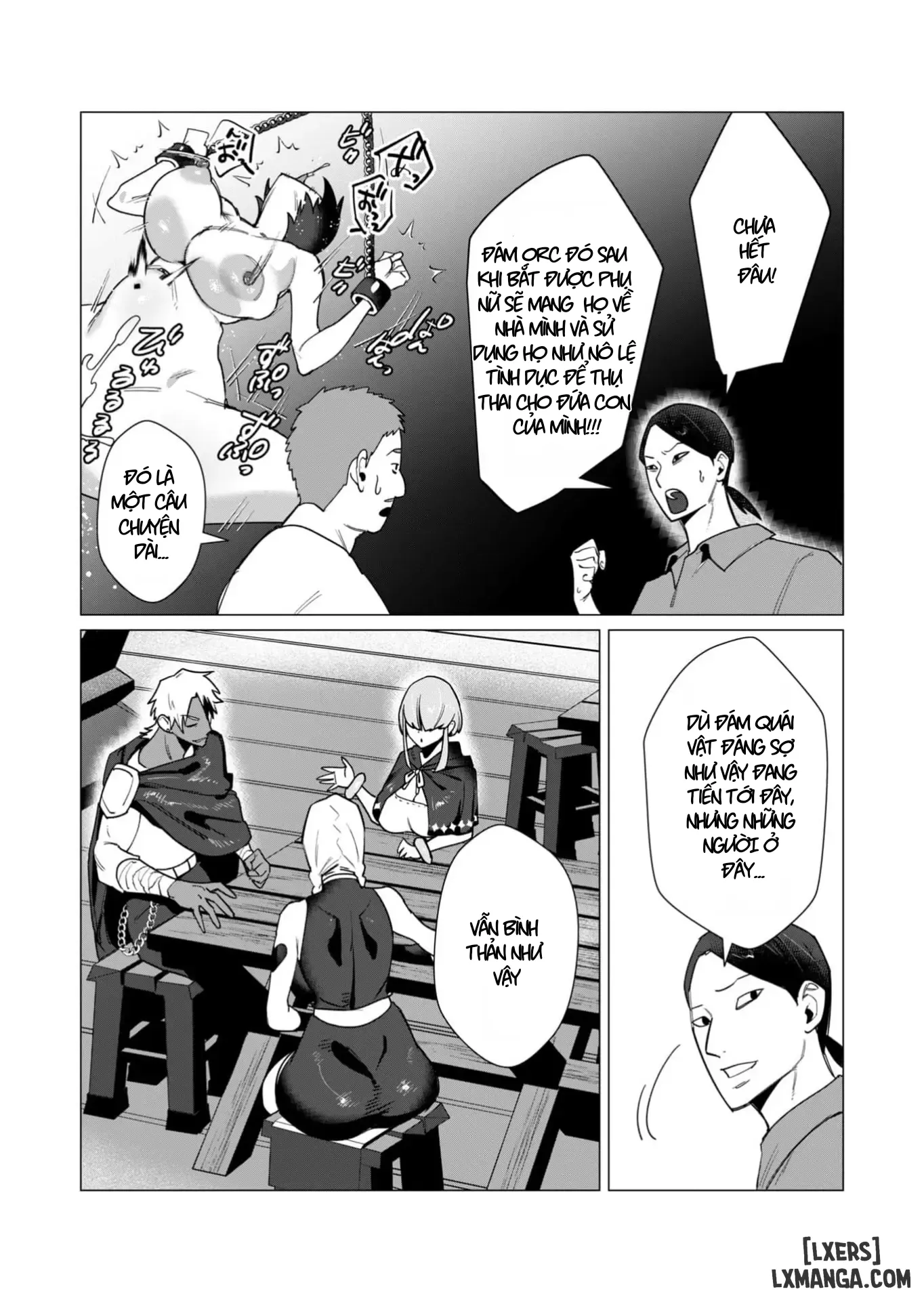 HentaiVN.net - Ảnh 11 - Vị Anh Hùng Muốn “Vợ Người Ta” Làm Phần Thưởng - Chap 10 : Dũng Sĩ x Nữ Hiệp Sĩ x Orc King