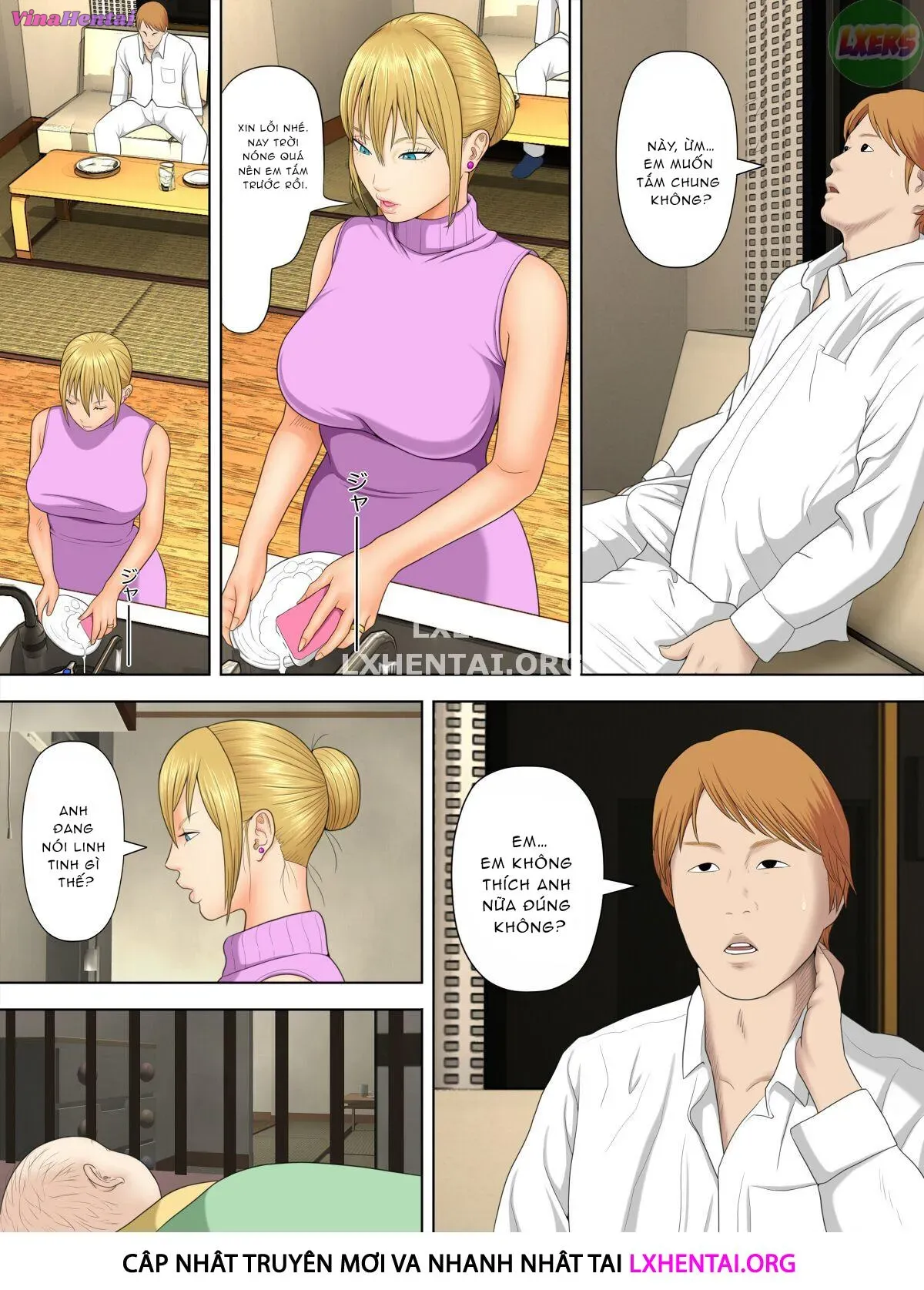 HentaiVN.net - Ảnh 11 - Manbiki Mama to Tencho no Musuko [Shoplifting Mom And Store Manager's Son] - Chap 3
