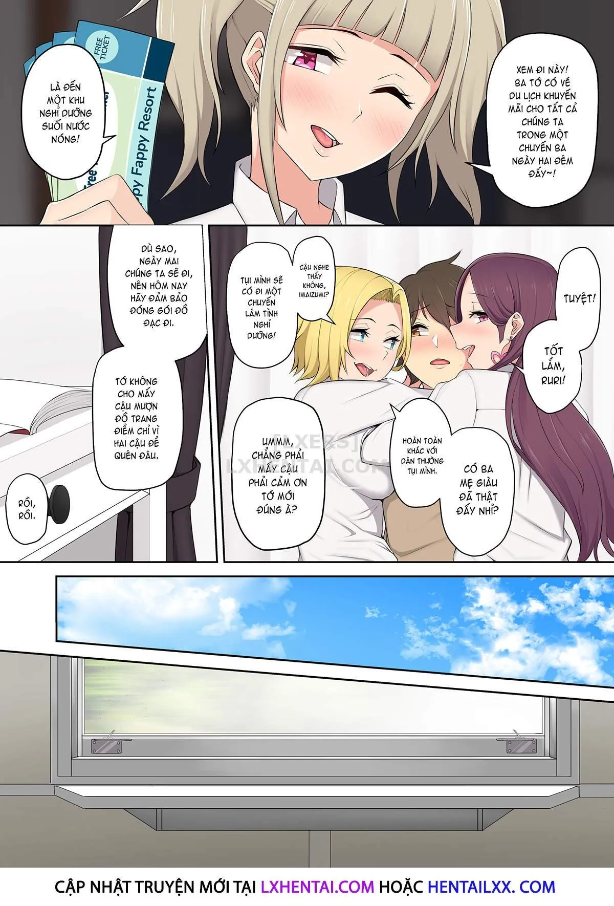 HentaiVN.net - Ảnh 11 - Imaizumi đưa cả bầy Gyaru về nhà mình - Chap 2