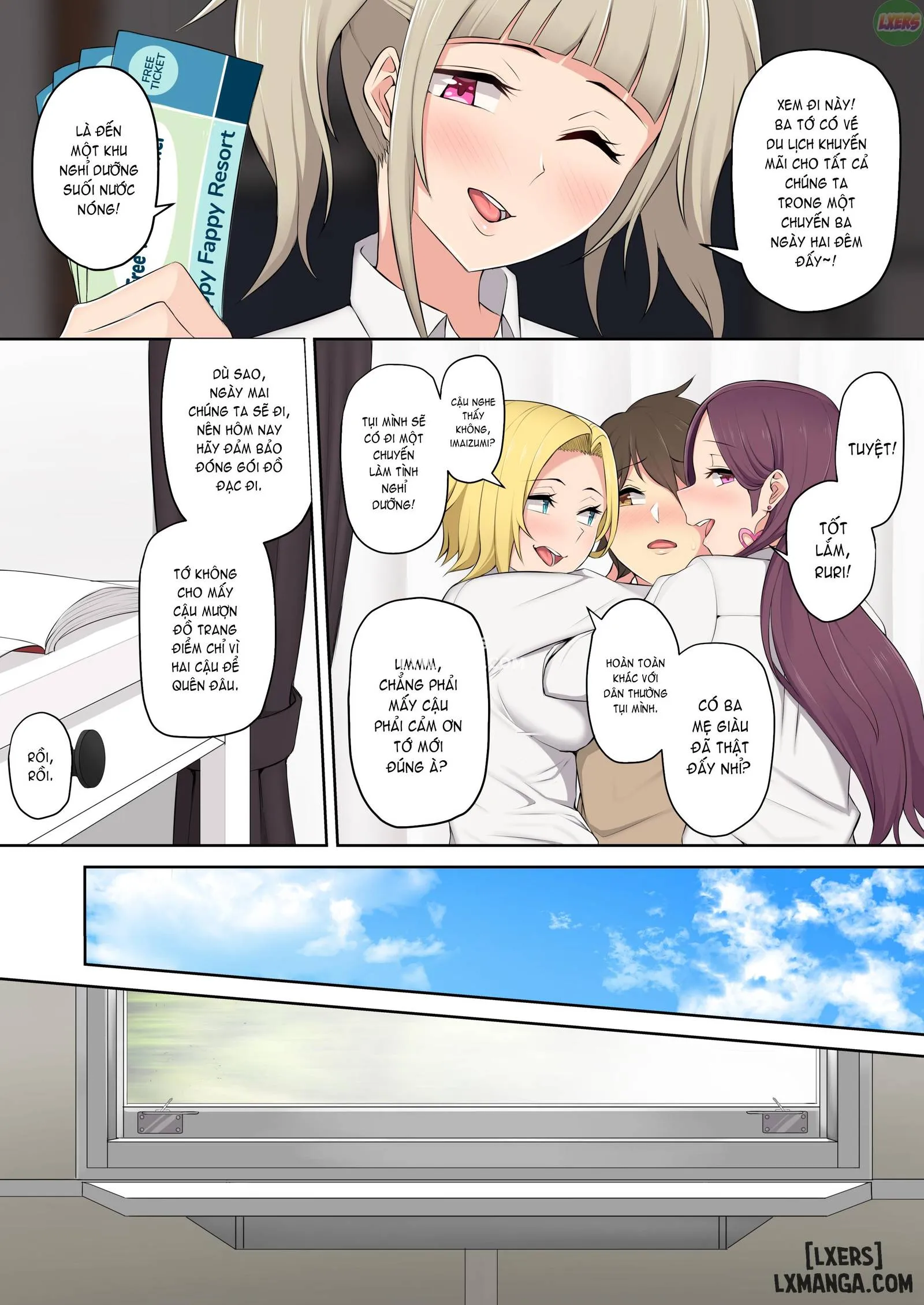 HentaiVN.net - Ảnh 11 - Imaizumi đưa cả bầy Gyaru về nhà mình - Chapter 2
