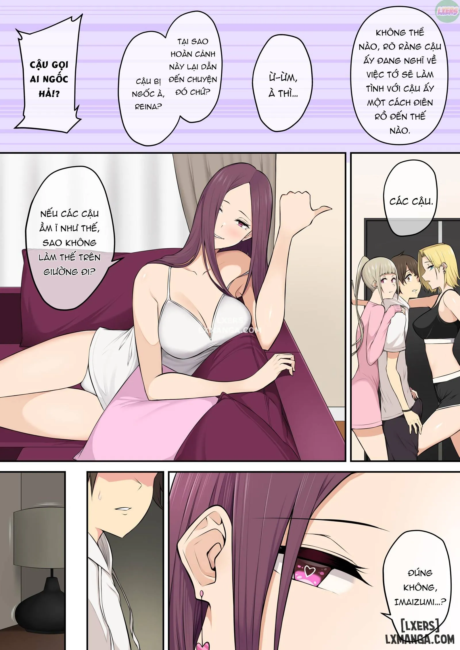 HentaiVN.net - Ảnh 11 - Imaizumi đưa cả bầy Gyaru về nhà mình - Chapter 4