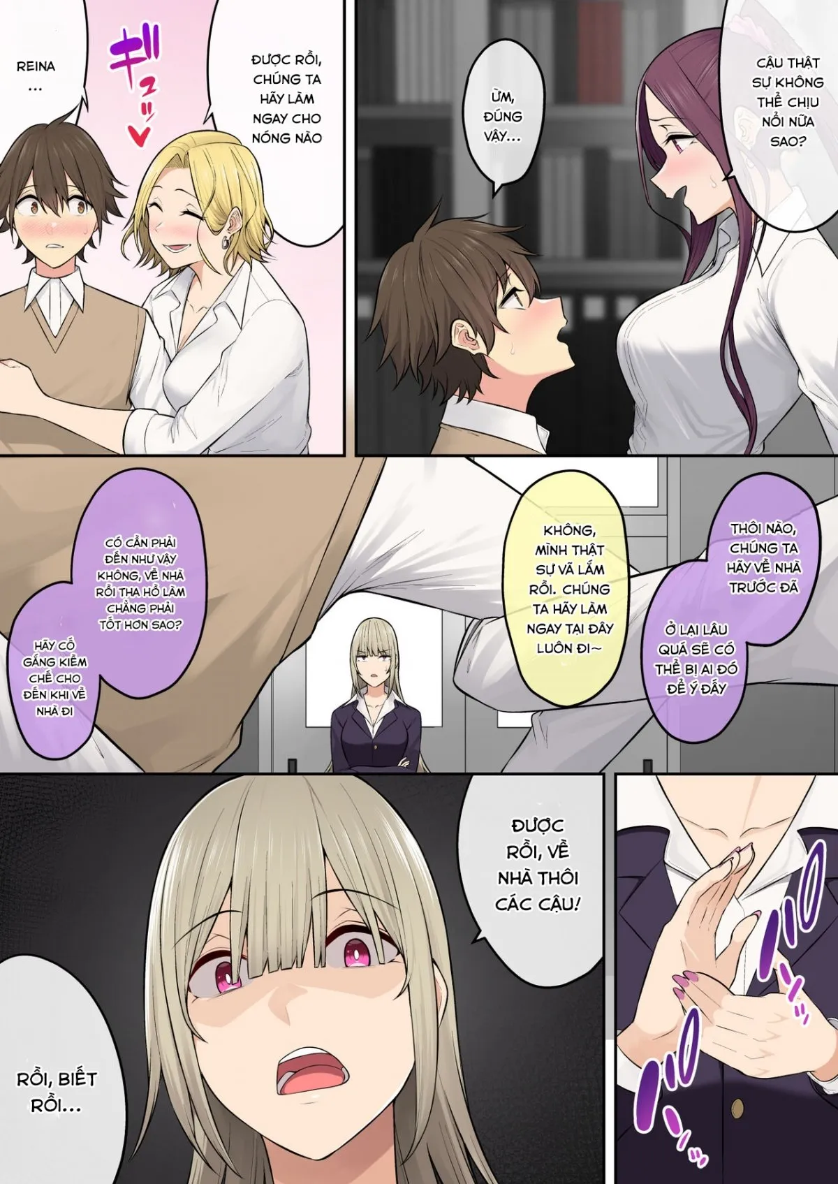 HentaiVN.net - Ảnh 11 - Imaizumi đưa cả bầy Gyaru về nhà mình - Chap 6