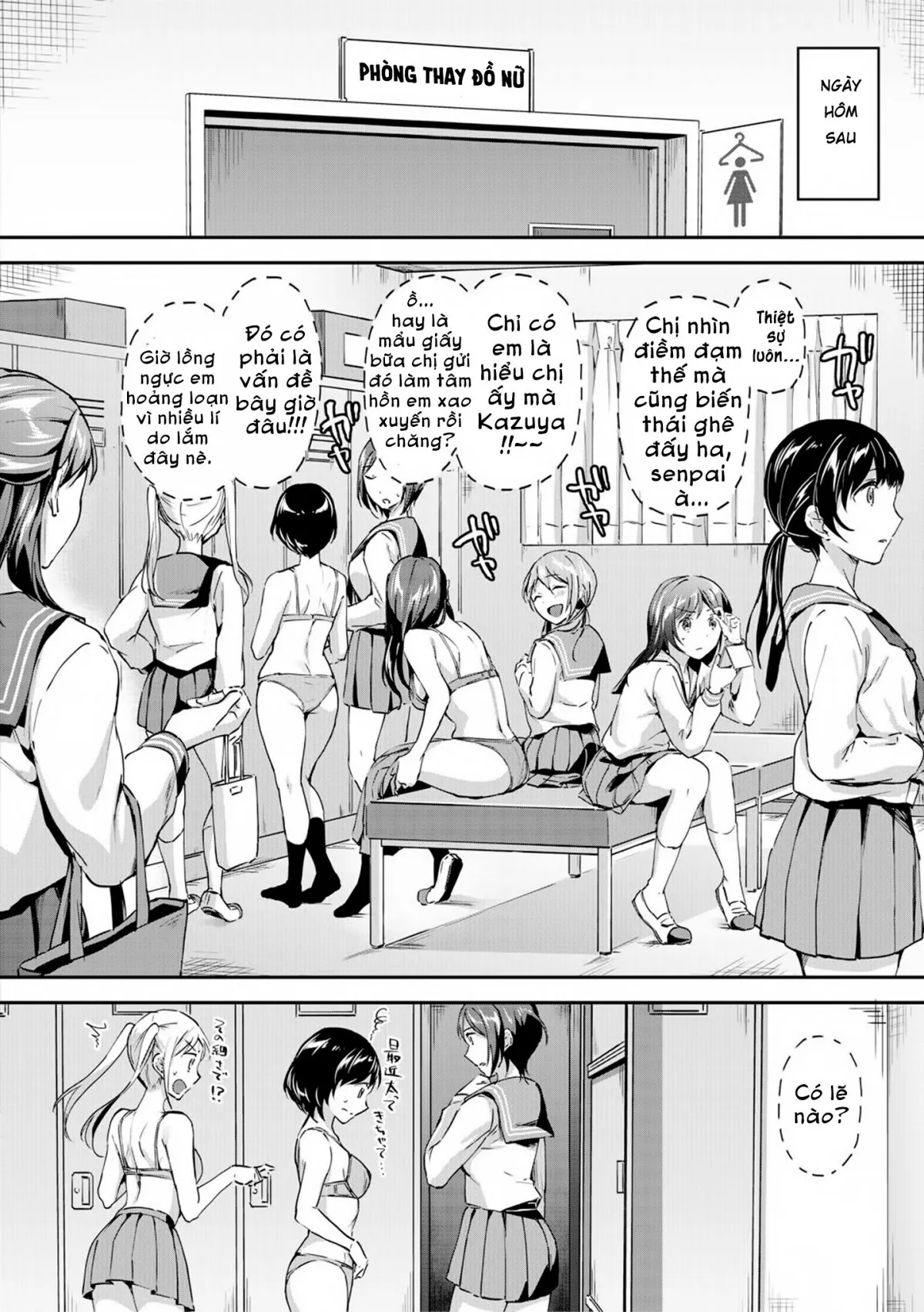 HentaiVN.net - Ảnh 11 - Nào chị em ta cùng hấp diêm! [Let’s Gyaku Rape, Let's Reverse Rape, Let’s逆レイプ] - Chap 1: Bị cô người yêu úp bô!