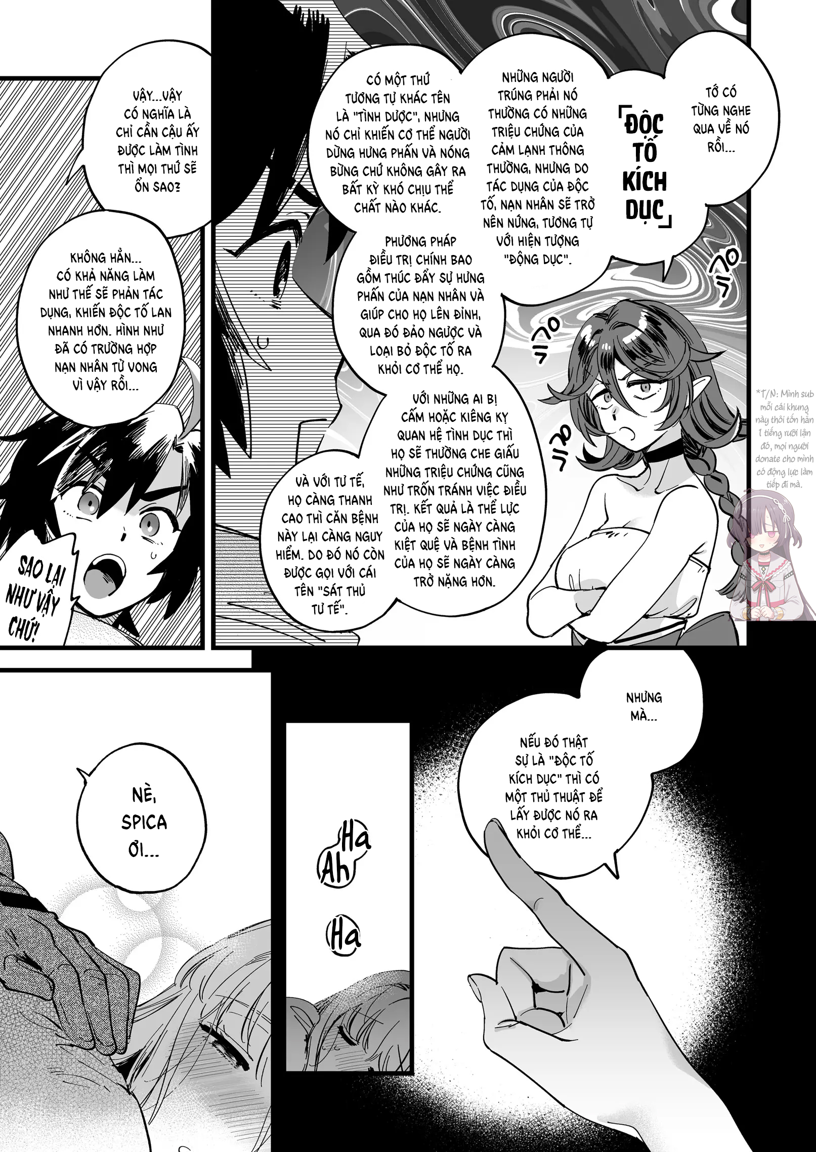 HentaiVN.net - Ảnh 11 - Nữ mạo hiểm giả thân thiết bị SỐT liệt giường... - Oneshot