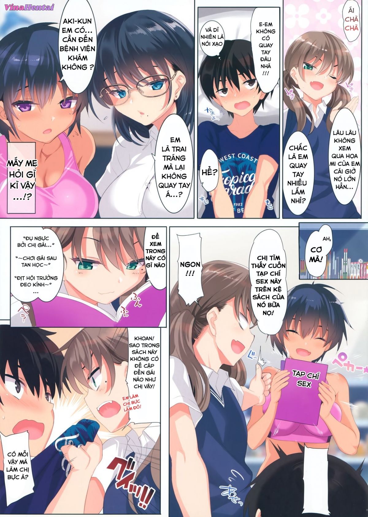 HentaiVN.net - Ảnh 11 - Hậu cung của ba chị em - Oneshot