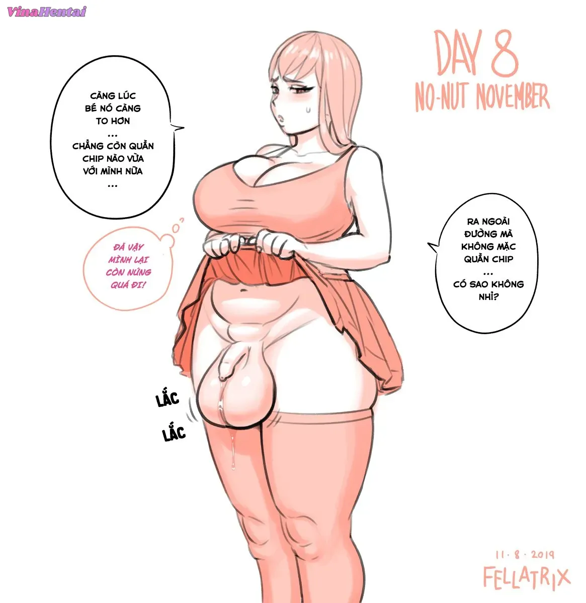 HentaiVN.net - Ảnh 10 - Sarah's No Nut November [Nhật Ký No Nut November của Sarah!] - Chap 1 - 15 Ngày Đầu Tiên