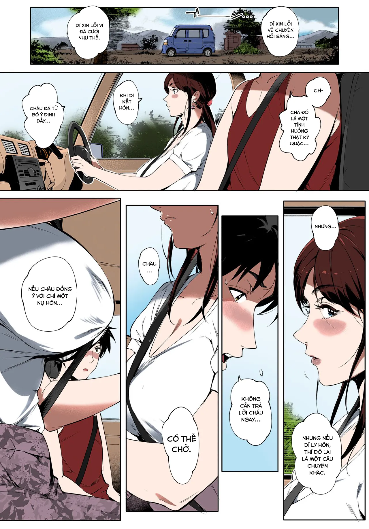 HentaiVN.net - Ảnh 11 - Gạ chịch bà dì đang thiếu thốn tình dục  - Oneshot [Full màu]