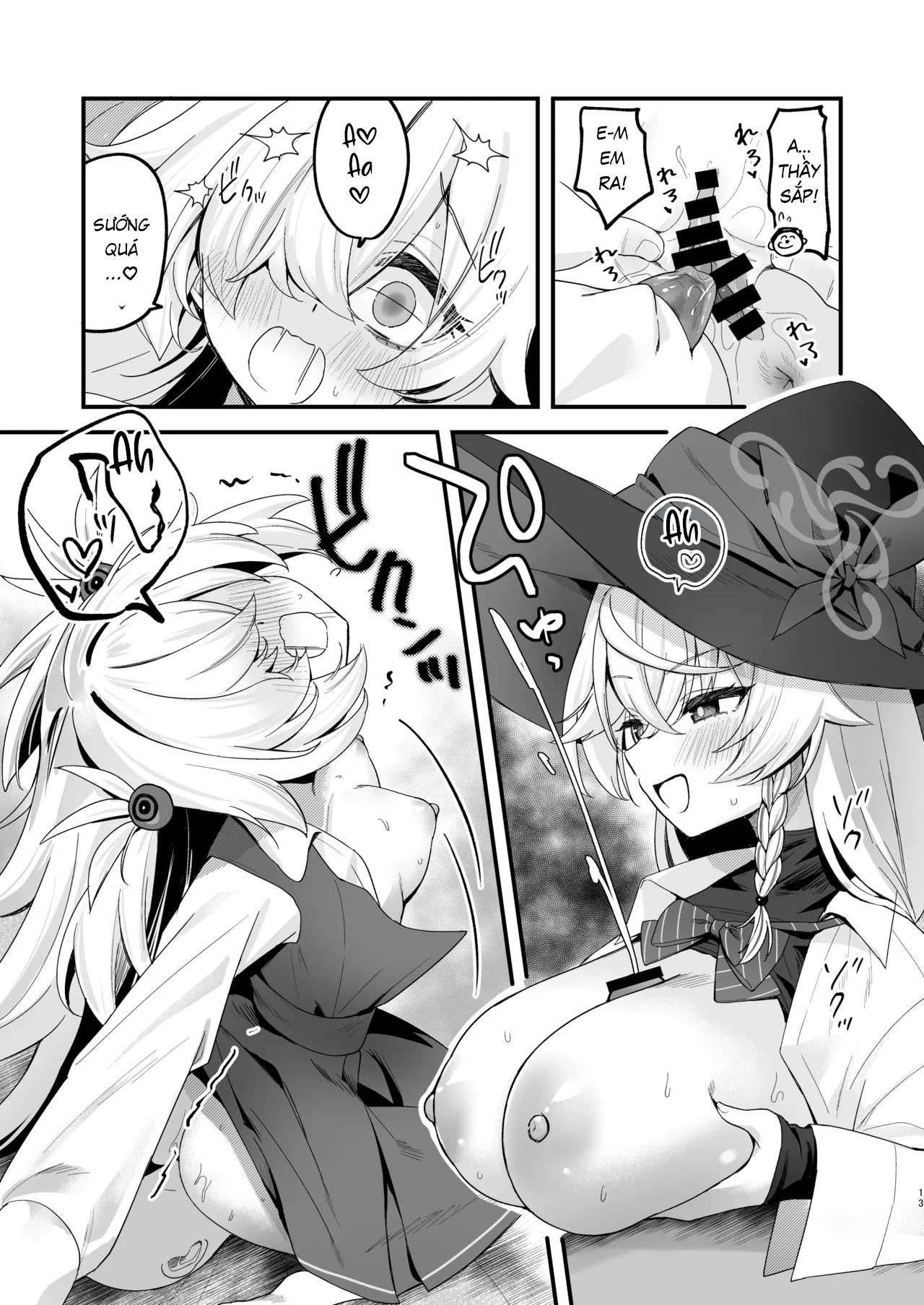 HentaiVN.net - Ảnh 12 - Lucky Occult ~Sensei và thứ bột ma thuật~ - One shot khô dái