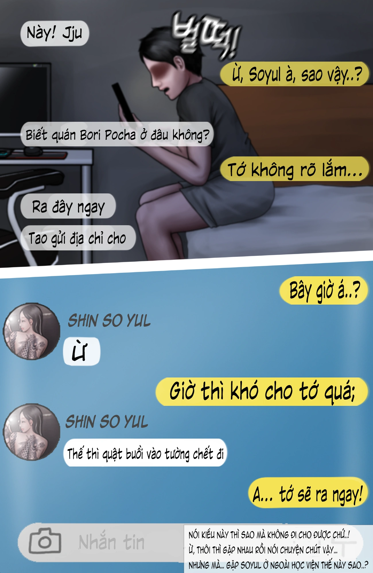 HentaiVN.net - Ảnh 12 - Gái Du Côn X Wibu Đụt Cận Trĩ - Chap 3