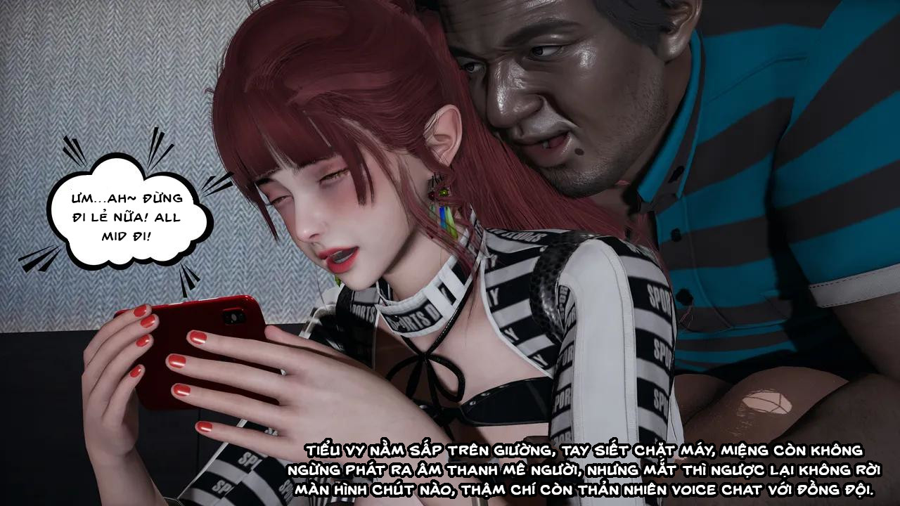 HentaiVN.net - Ảnh 16 - Cô bạn gái Tiểu Vy bị ngốc của tôi. - Chapter 10.3: Vụng trộm ngay bên cạnh bạn trai (p2)