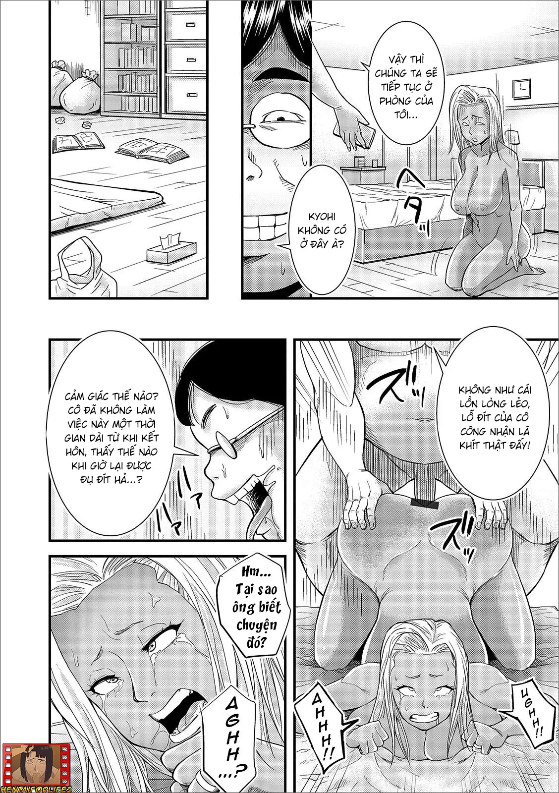 HentaiVN.net - Ảnh 12 - Nhà thôi miên béo ú và cô vợ trẻ - Oneshot