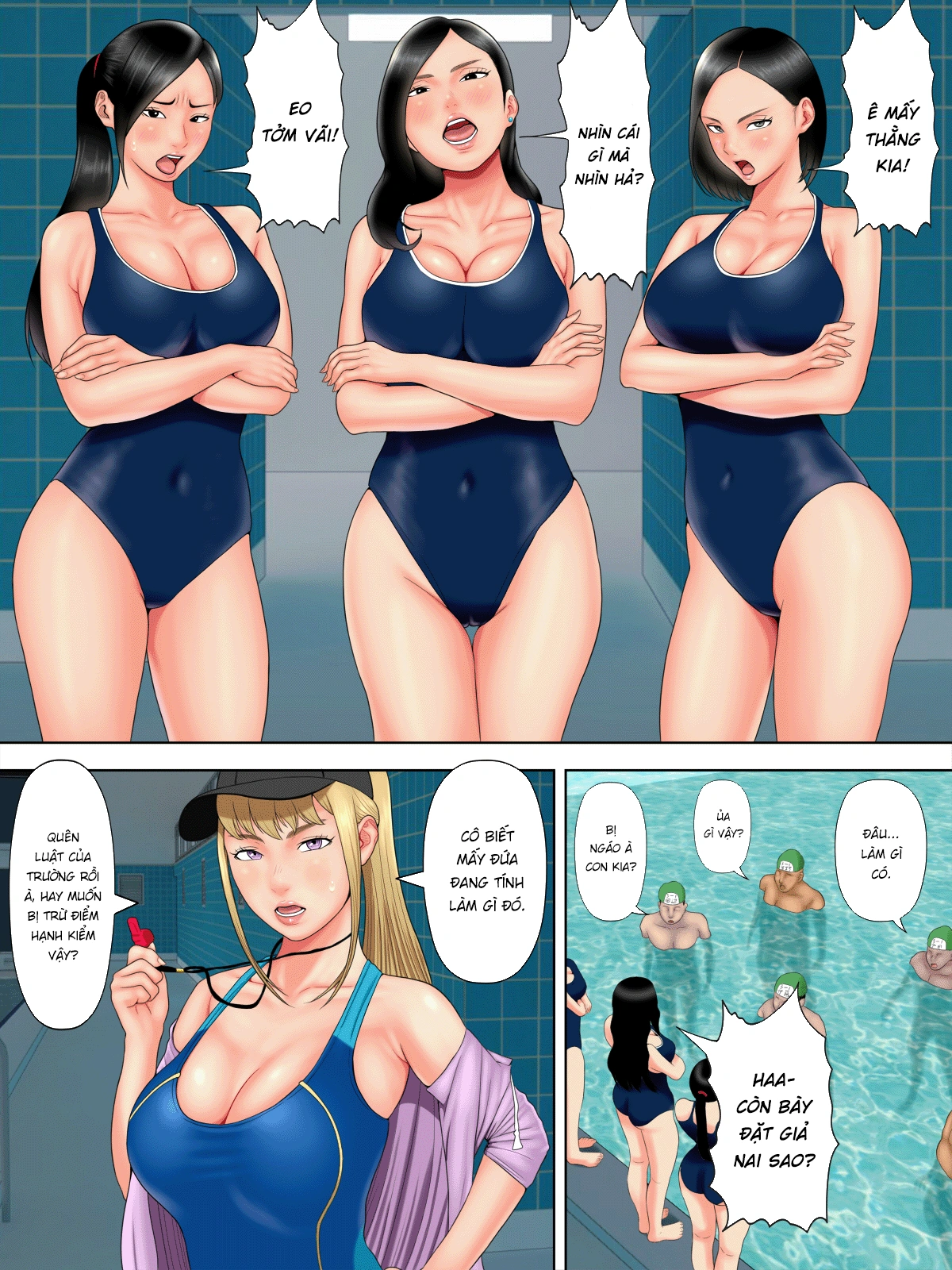 HentaiVN.net - Ảnh 12 - Fuck Or Die (Chương 4.5 + 5 + 6 End) - Chương 5: Lớp học bơi bất ổn
