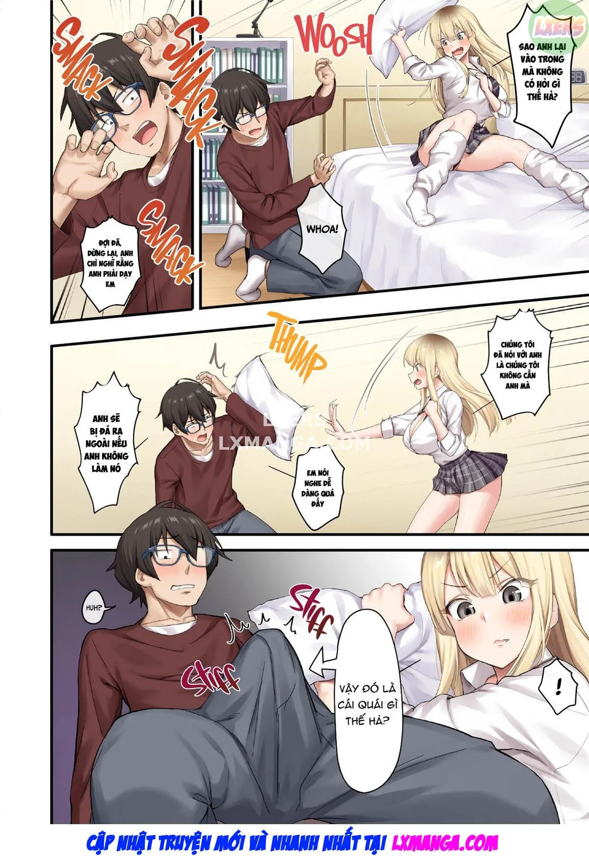 HentaiVN.net - Ảnh 12 - Home Lessons With Sexy Gyarus - Chap 1