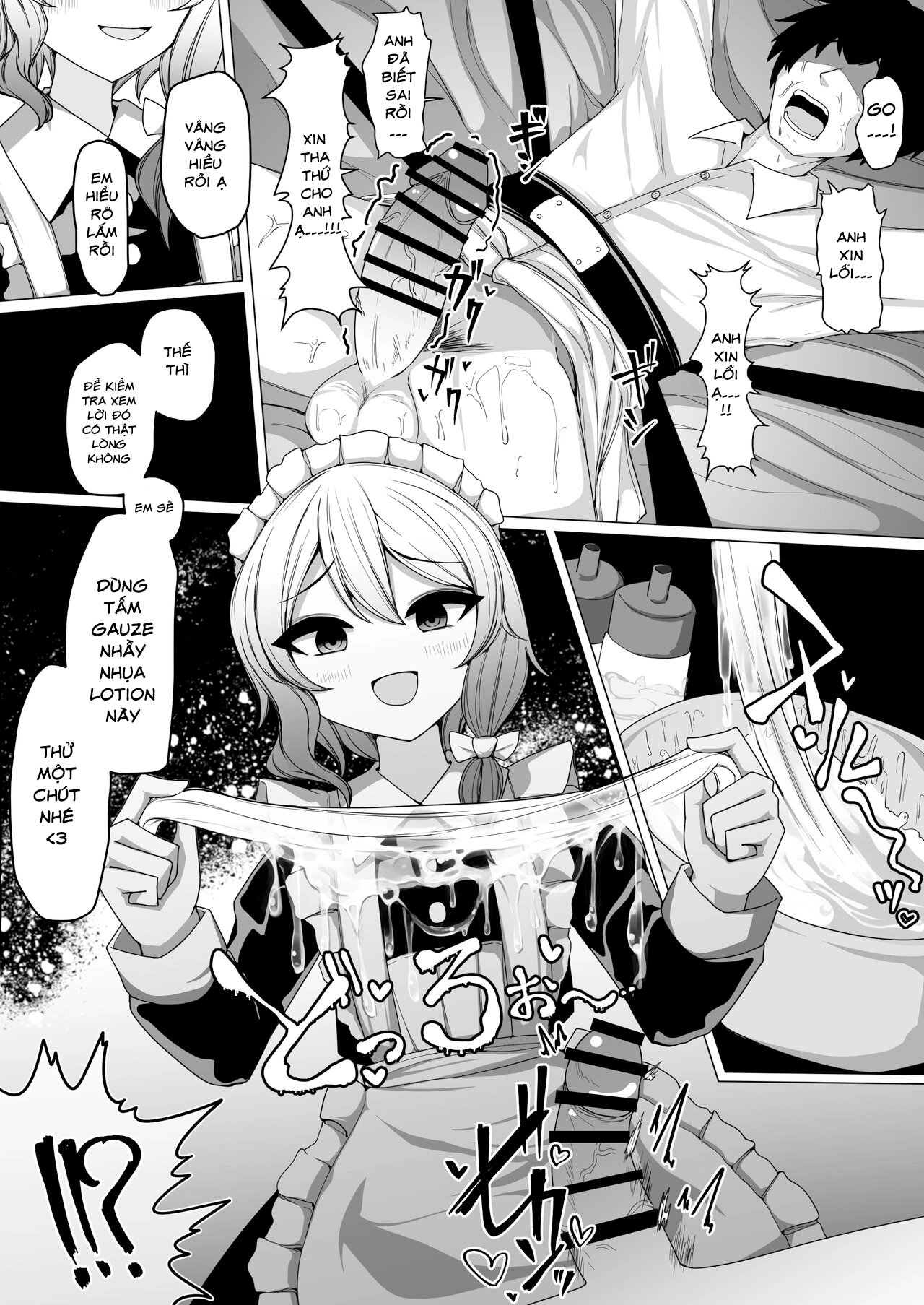 HentaiVN.net - Ảnh 11 - Tôi bị cô hầu gái vắt kiệt cho đến ngất - Oneshot