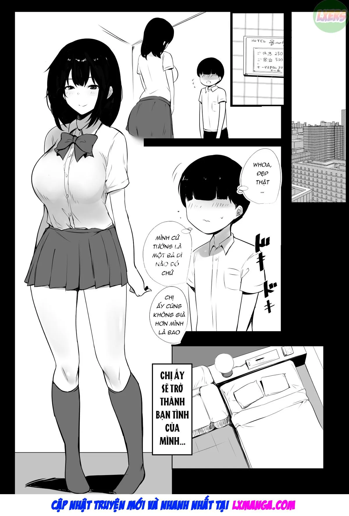 HentaiVN.net - Ảnh 12 - Boku dake ni Amaesasete Kureru Kyonyuu JK Tsuma o Hoka no Otoko ni Dakasete Mita - Chap 3