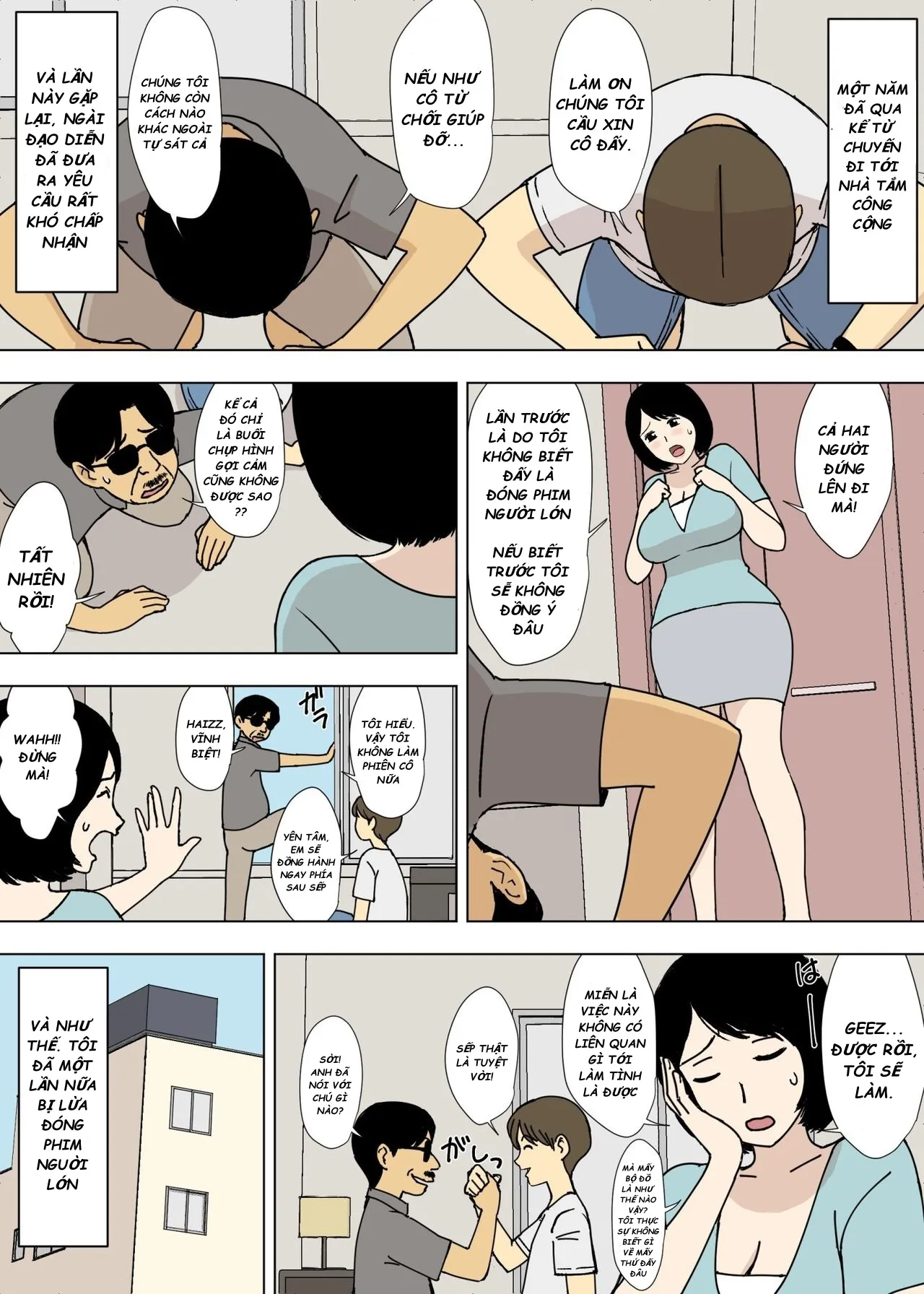 HentaiVN.net - Ảnh 12 - Ojii-chan to Gifu to Giri no Musuko to, Kyonyuu Yome. 5 - Chap 5
