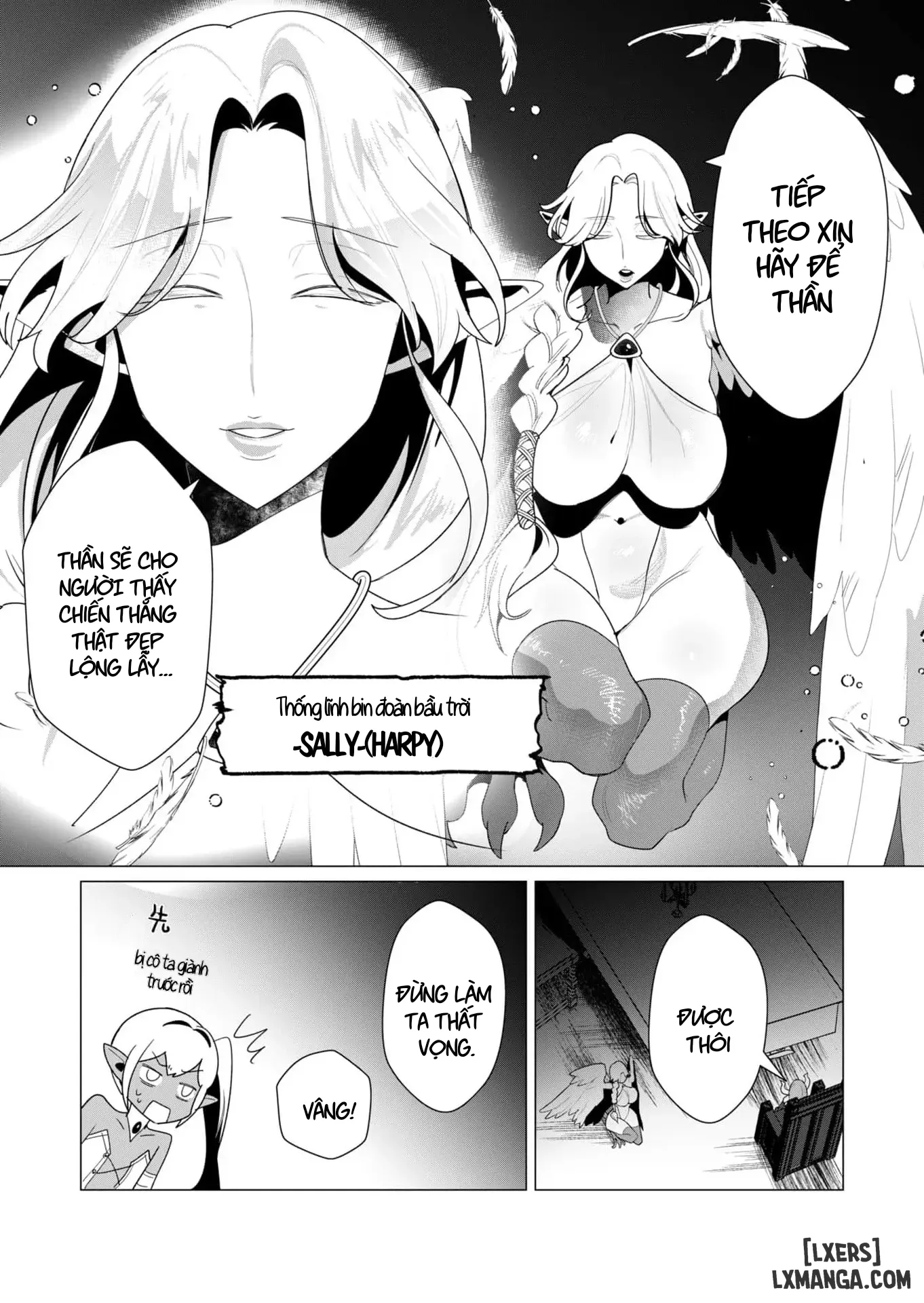 HentaiVN.net - Ảnh 12 - Vị Anh Hùng Muốn “Vợ Người Ta” Làm Phần Thưởng - Chap 8 : Dũng Sĩ x Harpy (phần 1)