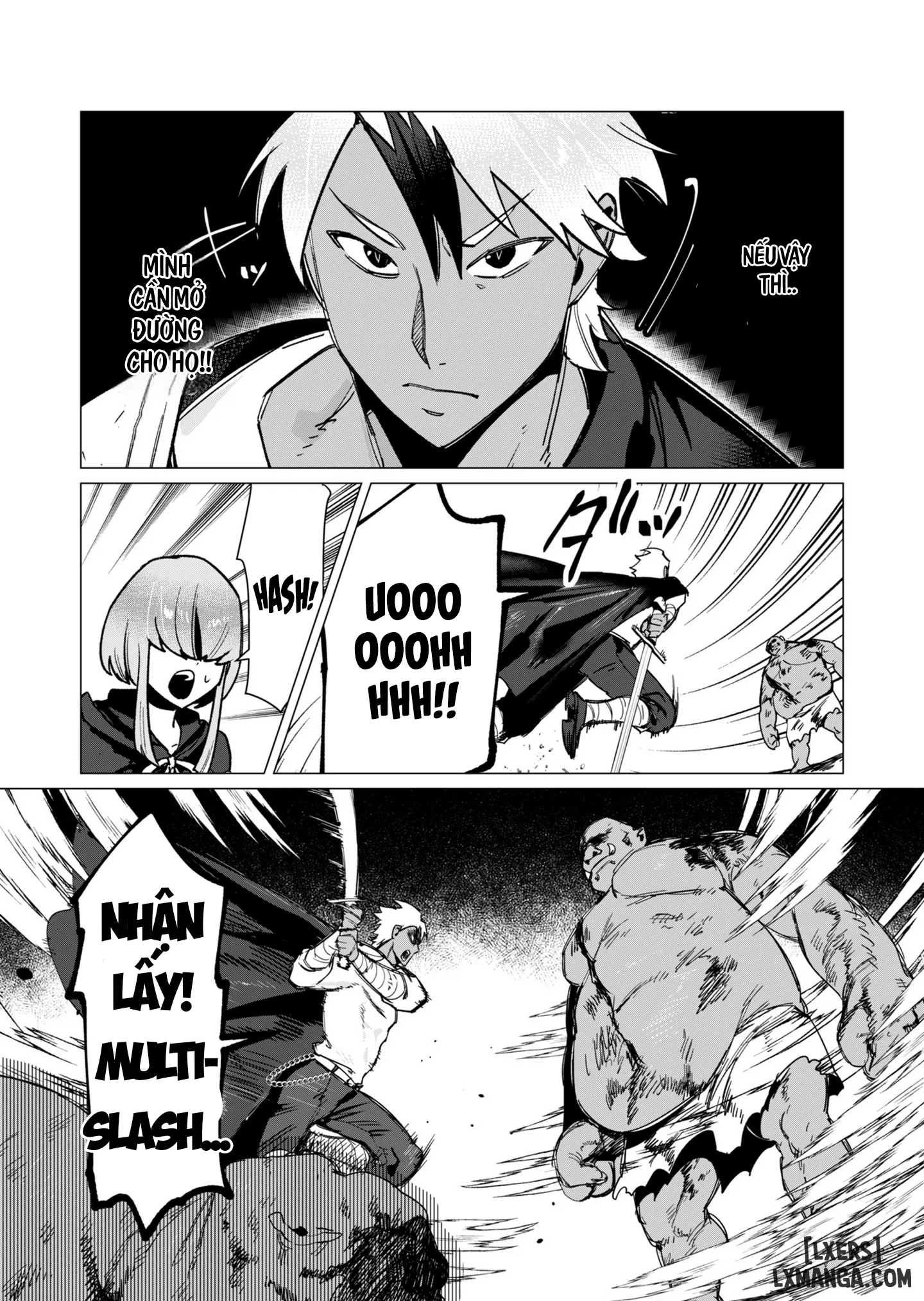 HentaiVN.net - Ảnh 12 - Vị Anh Hùng Muốn “Vợ Người Ta” Làm Phần Thưởng - Chap 12 : Dũng Sĩ x Nữ Hiệp Sĩ x Orc King(Phần 3)