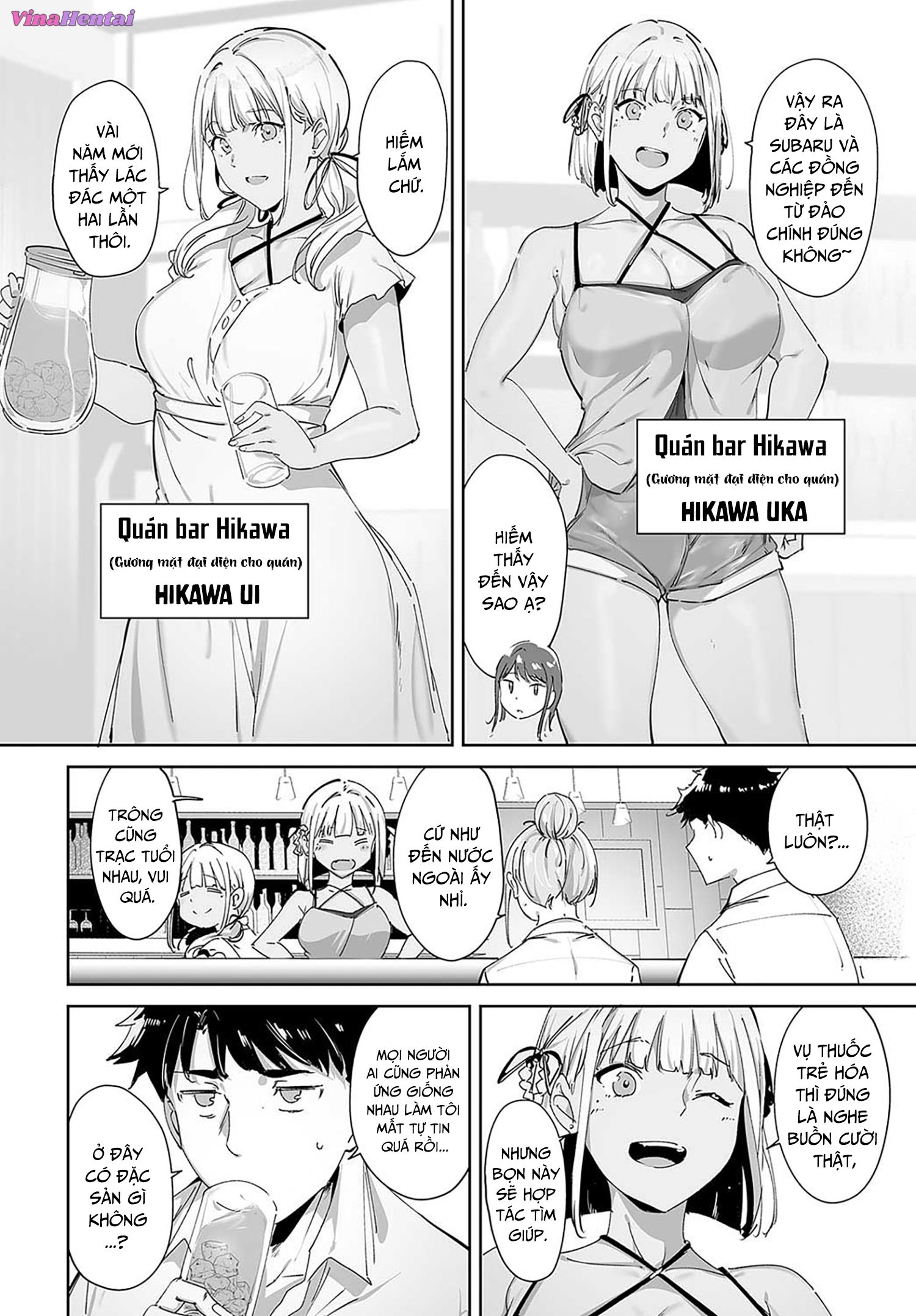 HentaiVN.net - Ảnh 14 - Hòn đảo phi luân lý - Chap 1: Bị 2 chị em trên đảo dụ dỗ.